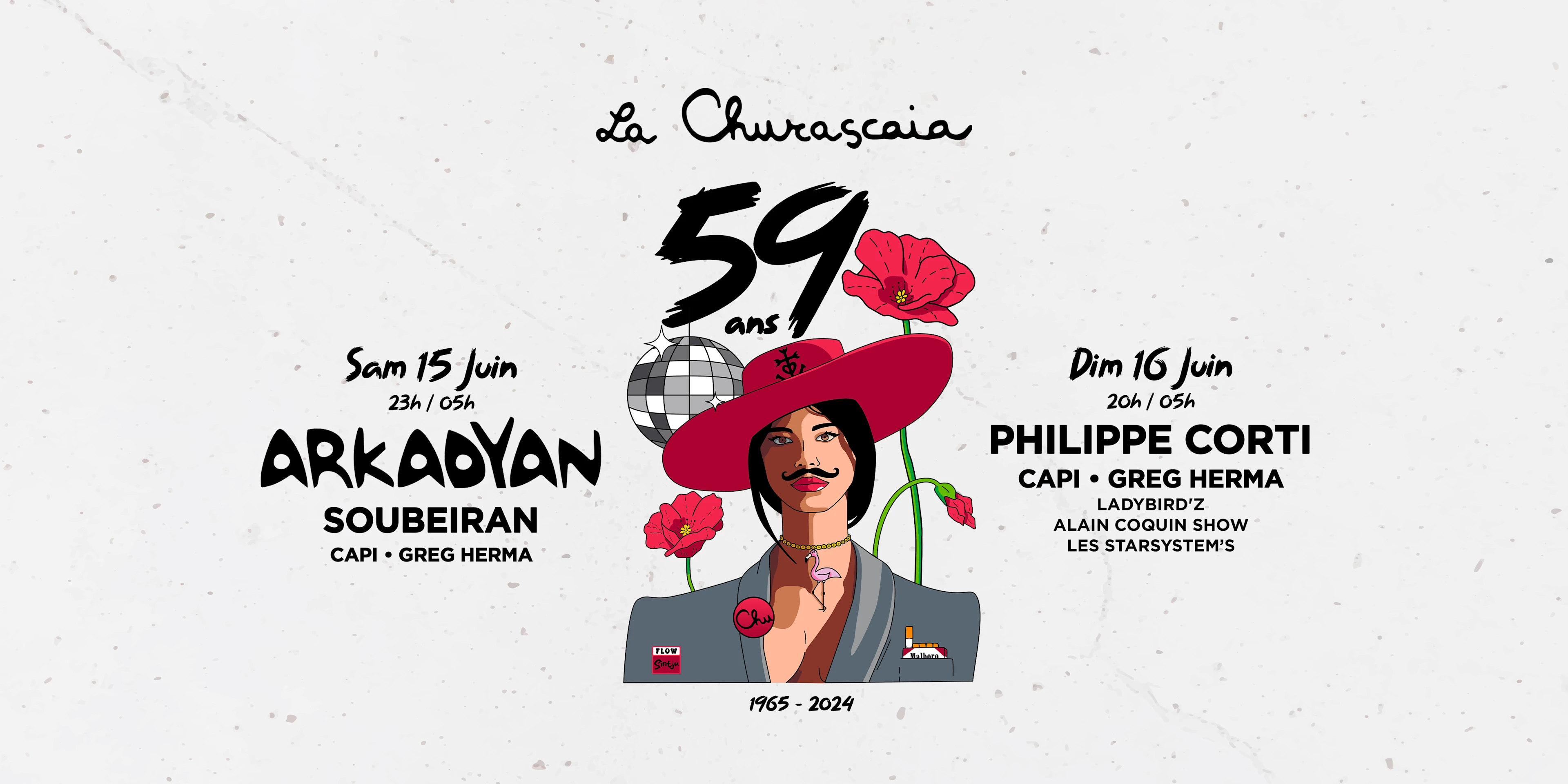 Week-End Anniversaire - 59 Ans - La Churascaia Cover