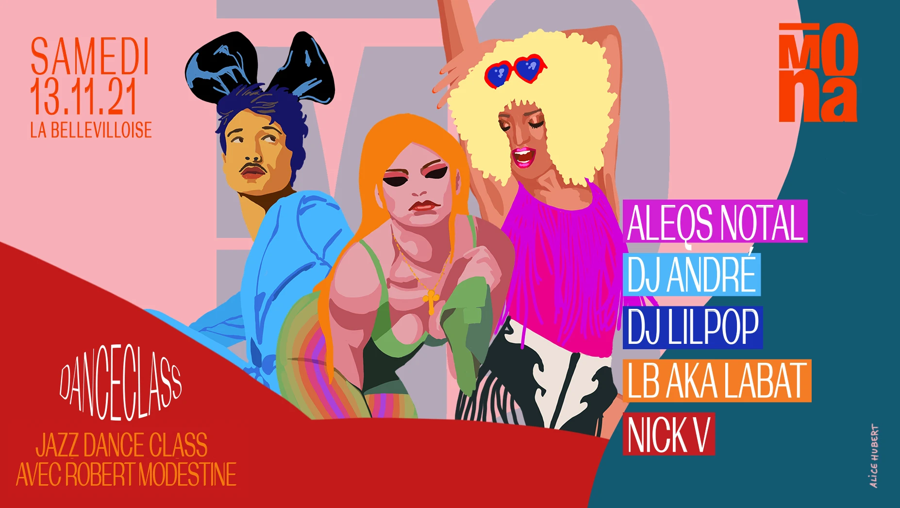 Mona W/Aleqs Notal,André,Lilpop,Lb Aka Labat,Nick V, Jazz Class Cover