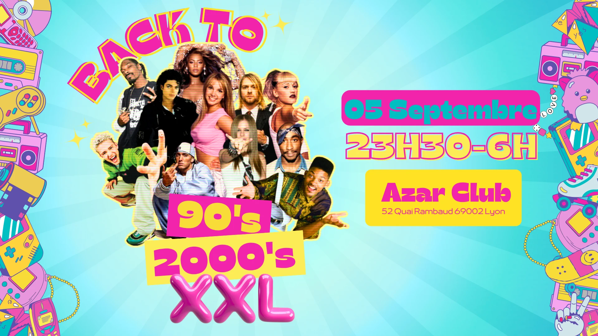 Back To 90's/2000's : Les Meilleurs Hits Reviennent Au Azar Cover