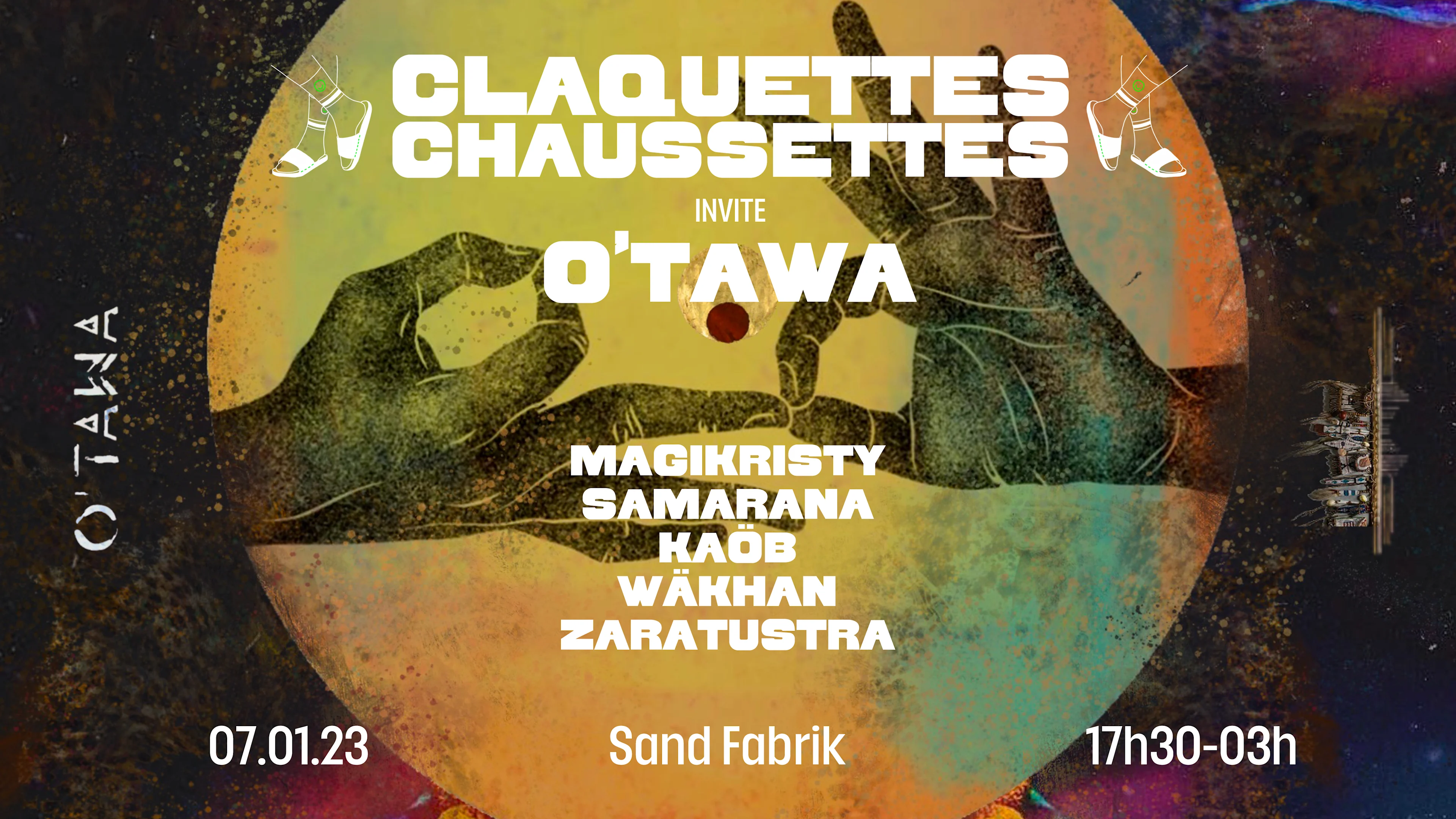 Claquettes Chaussettes Invite O'tawa Cover