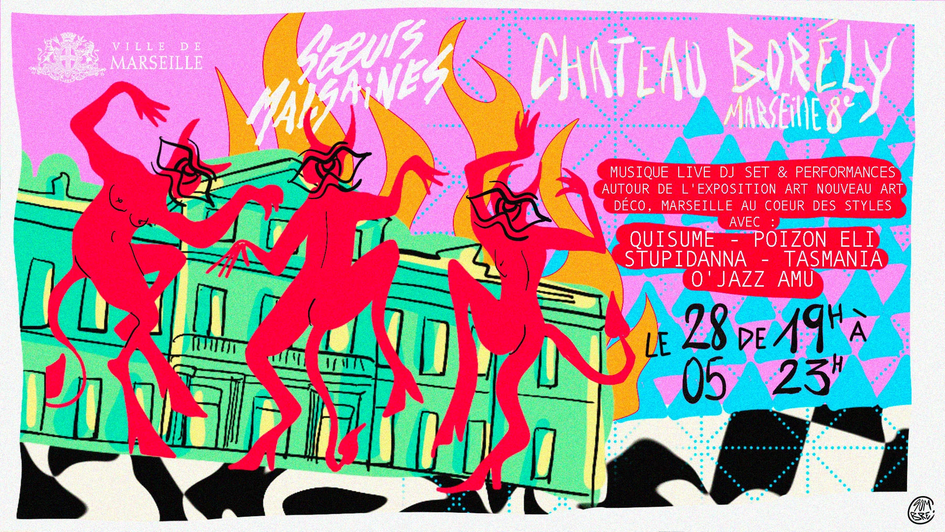 Soeurs Malsaines Au Chateau Borély Cover