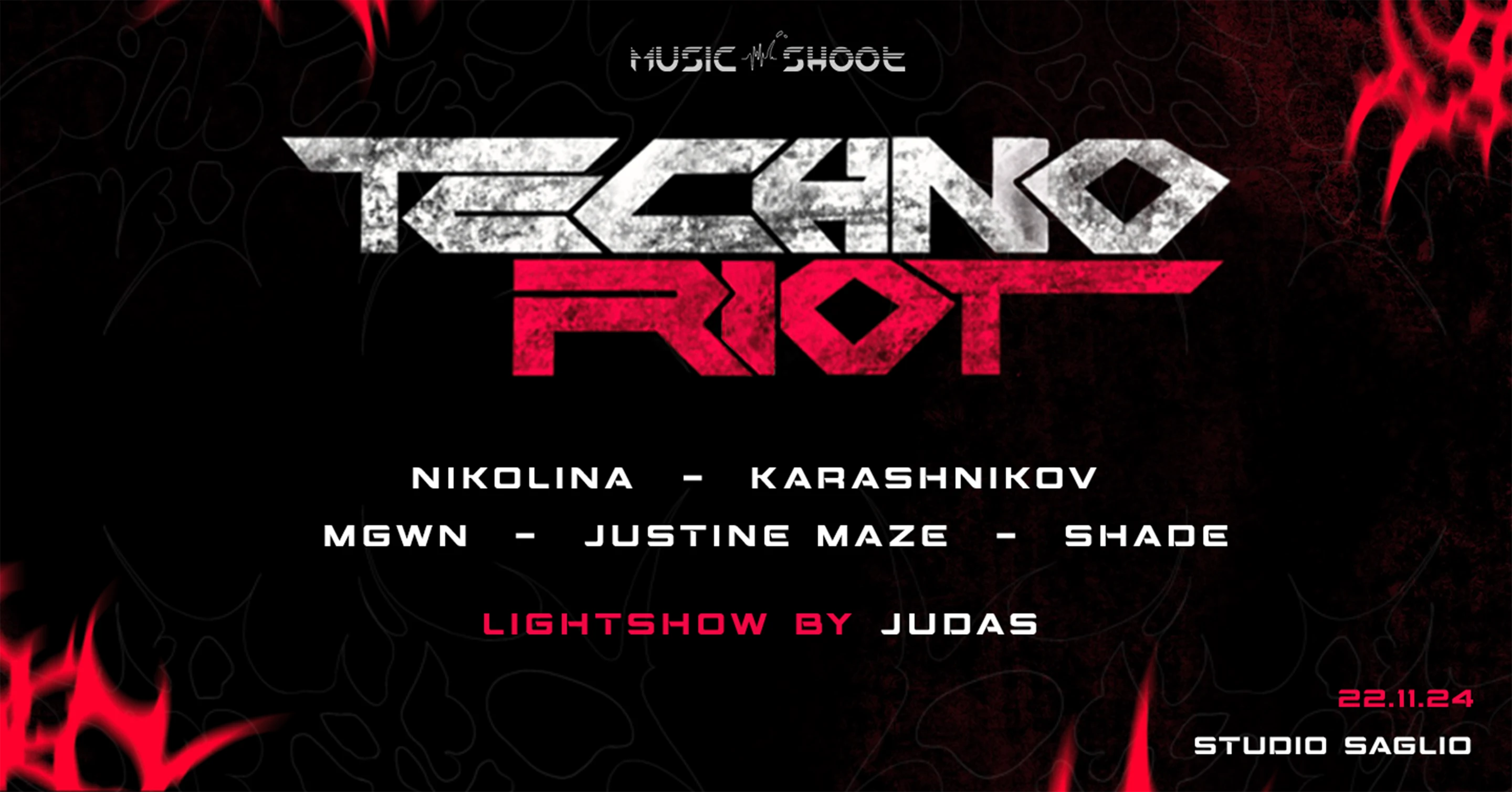Techno Riot W/ Nikolina, Karashnikov & Guests Cover