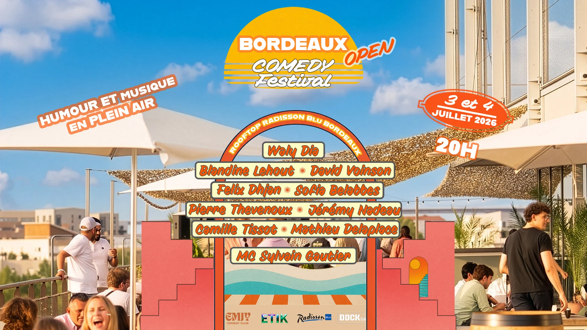 Bordeaux Open Comedy Festival - Rooftop Radisson Blu Cover