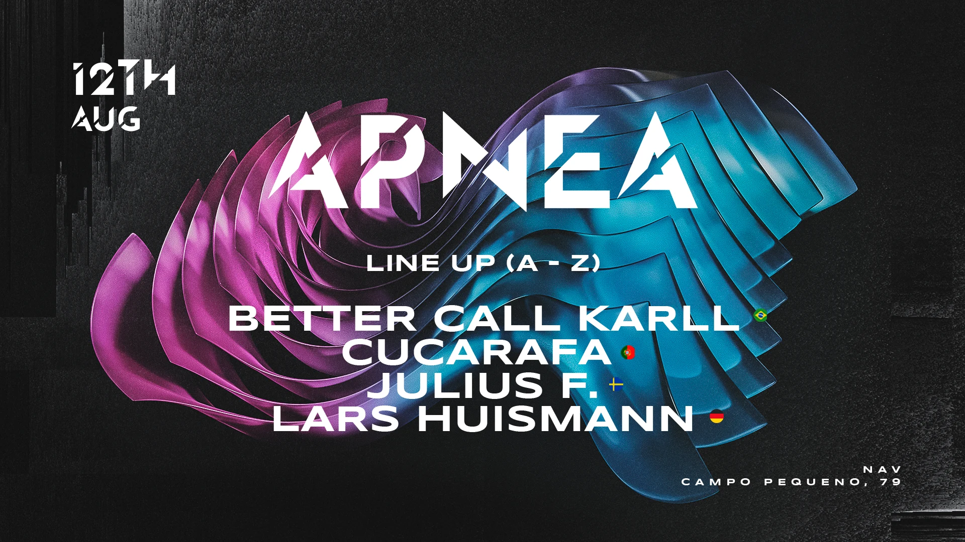 Apnea - W/ Lars Huismann (De) & Cucurafa (Pt) Cover