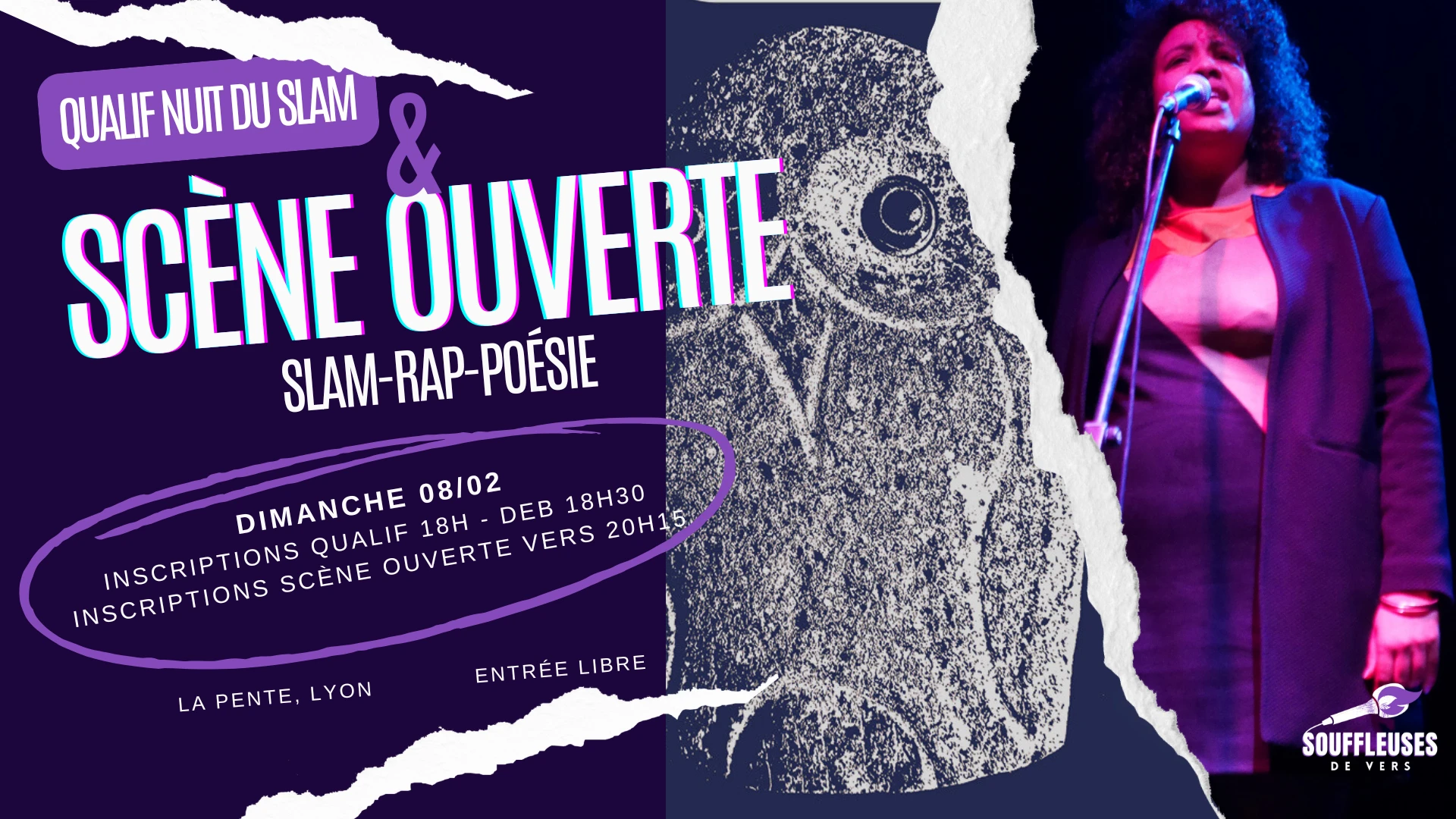 Qualif Nuit Du Slam & Scène Ouverte :  Slam, Rap & Poésie Cover