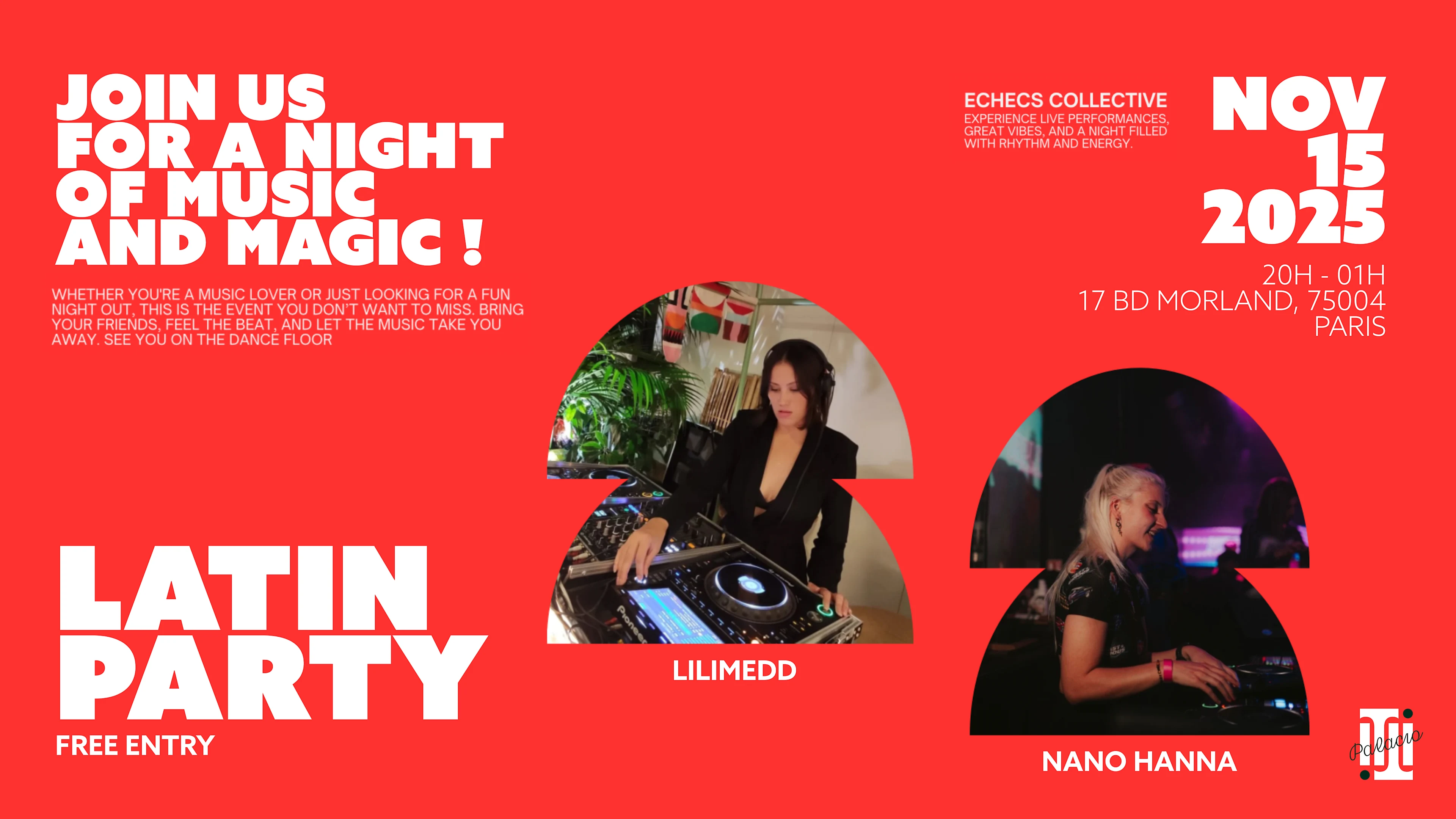 Latin Party - Titi Palacio X Echecs Event Cover