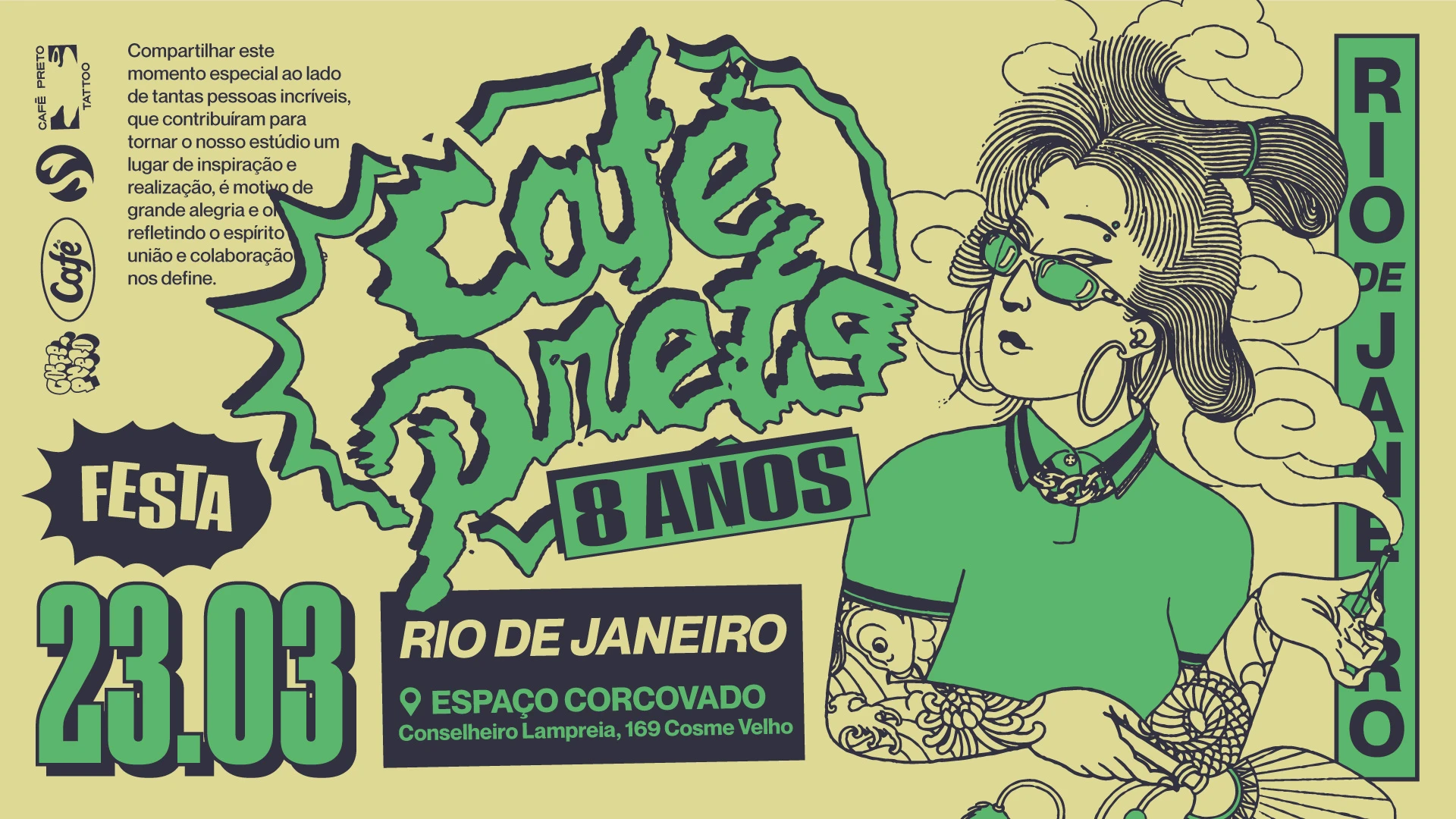 Café Preto 8 Anos - 23.03 Rj Cover