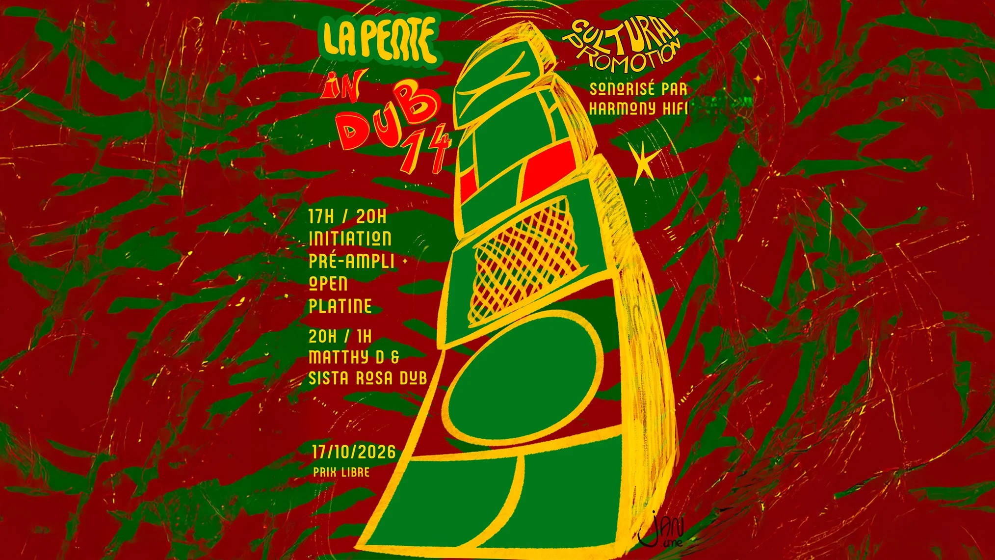 La Pente In Dub #14 - Initiation, Open Platine & Selecta Cover