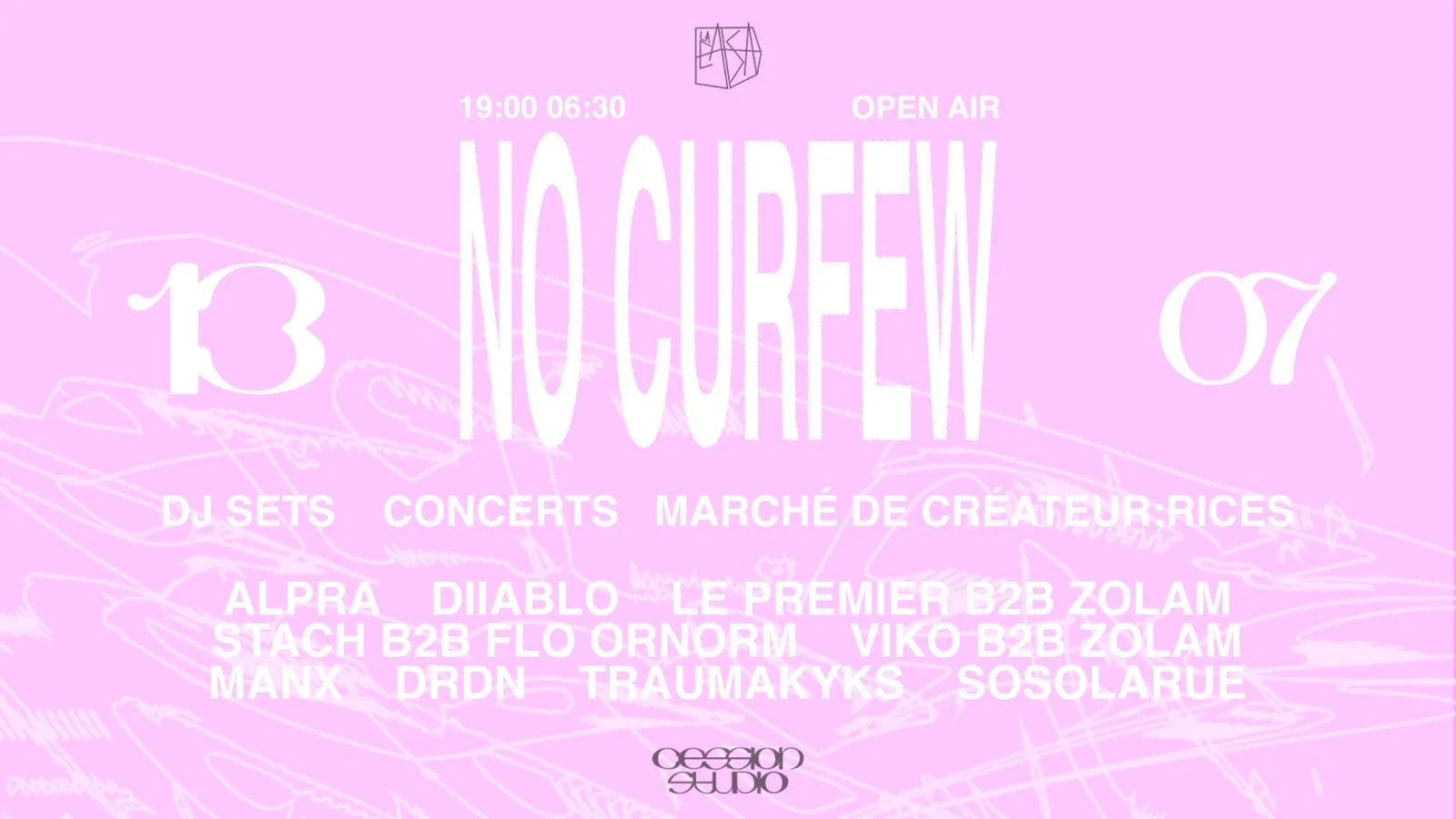 No Curfew Open Air X Cession Studio Cover