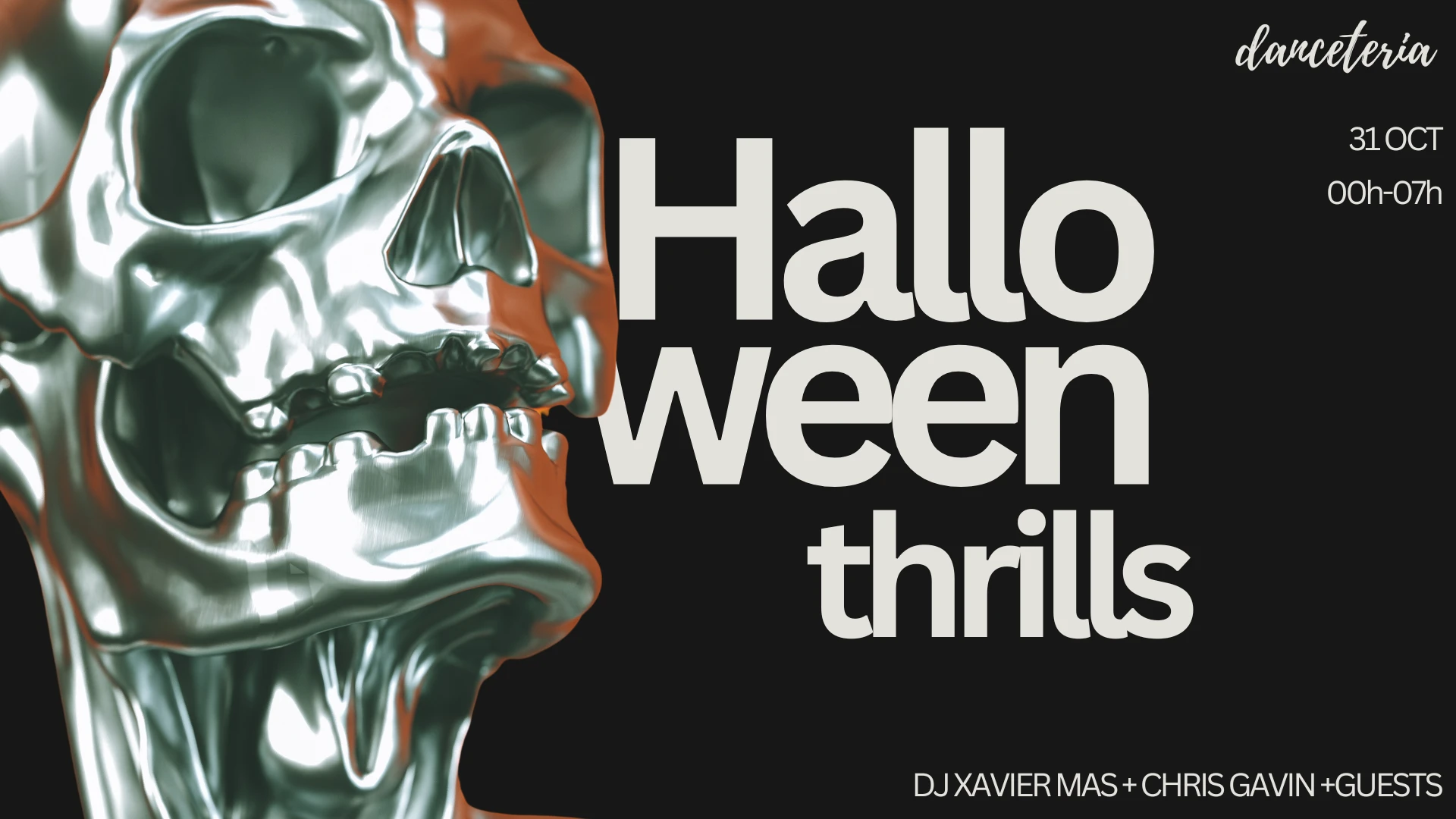 Halloween Thrills @ Danceteria / 00h-07h Cover