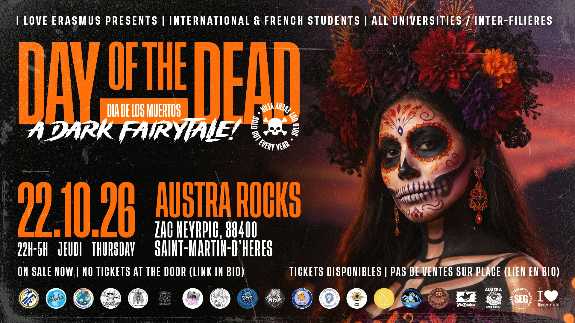 Day Of The Dead (Dia De Los Muertos) @ Austra Rocks Cover
