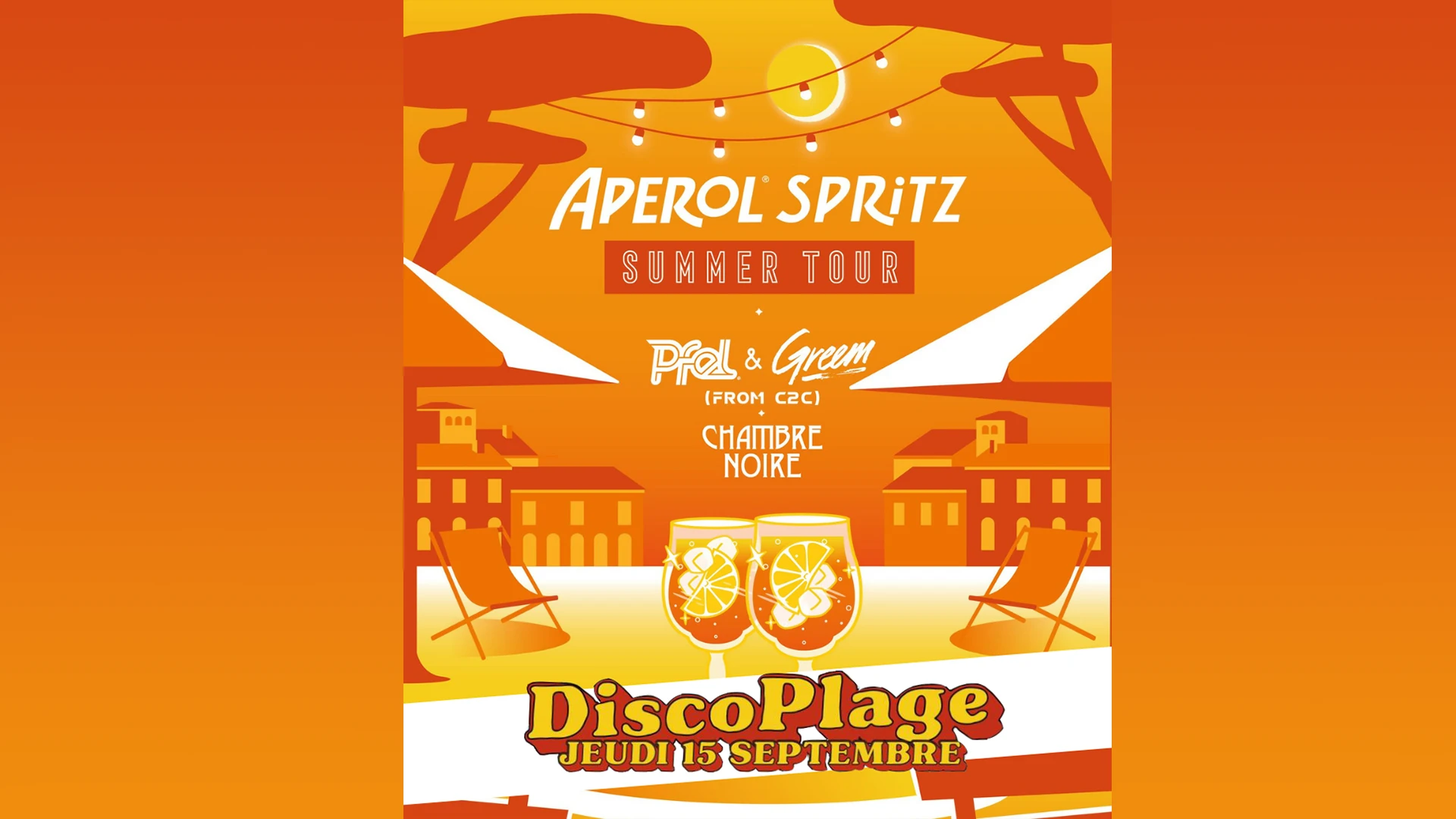 Aperol Spritz Summer Tour Discoplage Cover