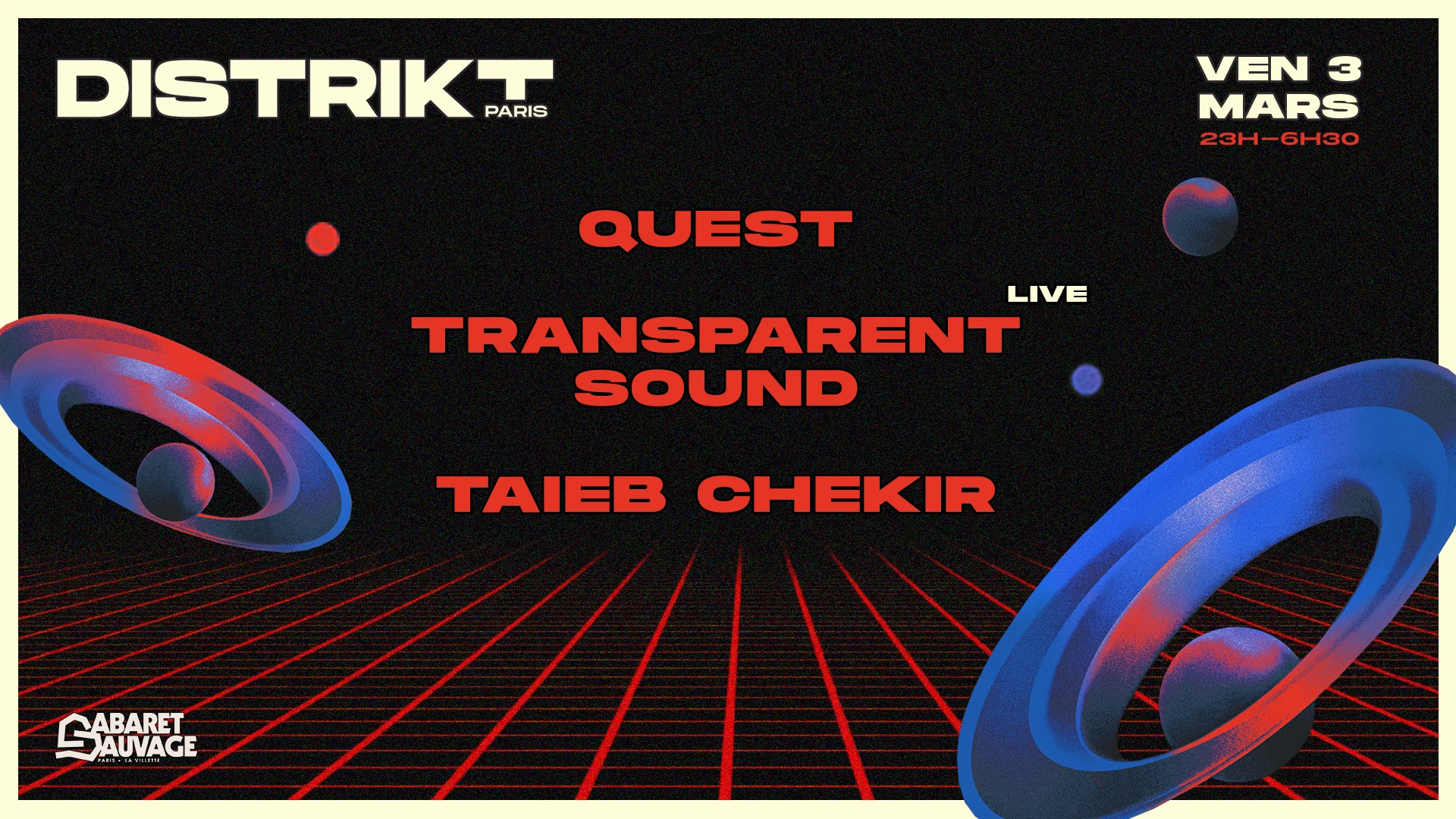 Distrikt Paris - Quest / Transparent Sound / Taieb Chekir Cover