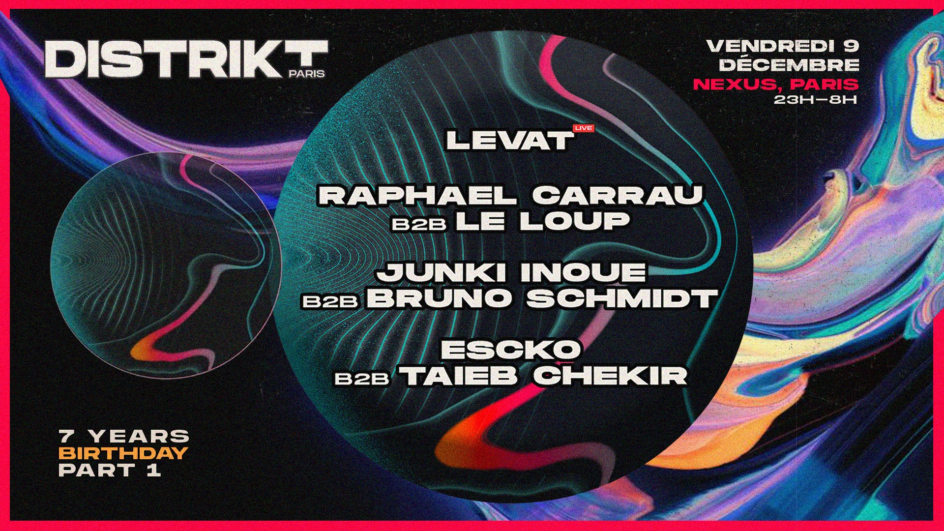 Distrikt Paris 7 Years Anniversary Part1 @ Nexus Cover