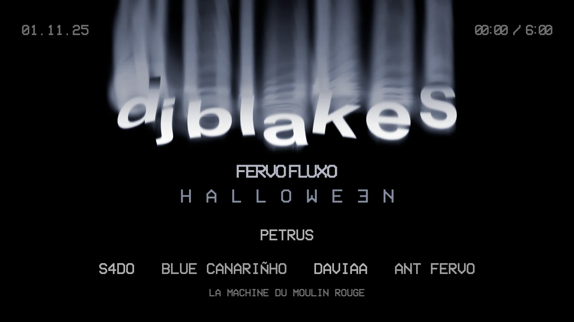 Fervo Fluxo Halloween Edition Invites Dj Blakes & Petrus Cover
