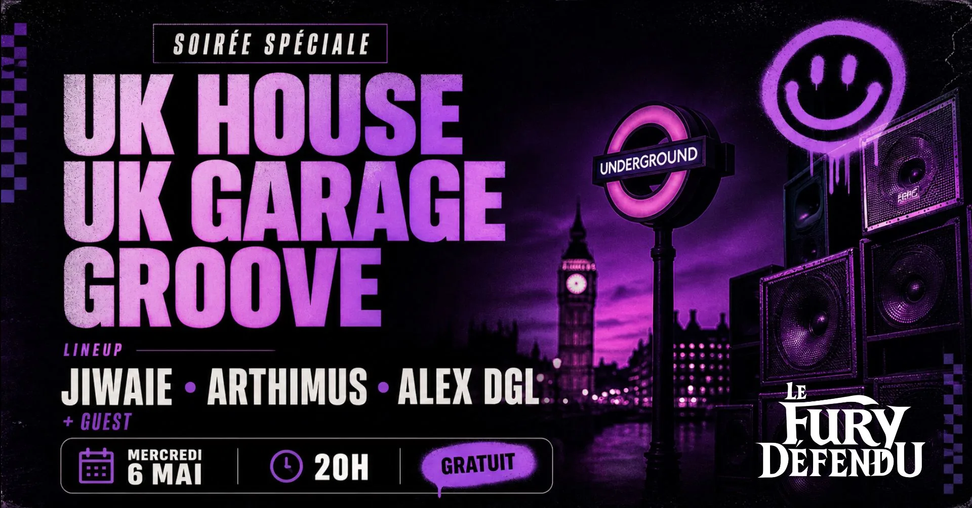 Soirée Uk House - Uk Garage - Groove Cover