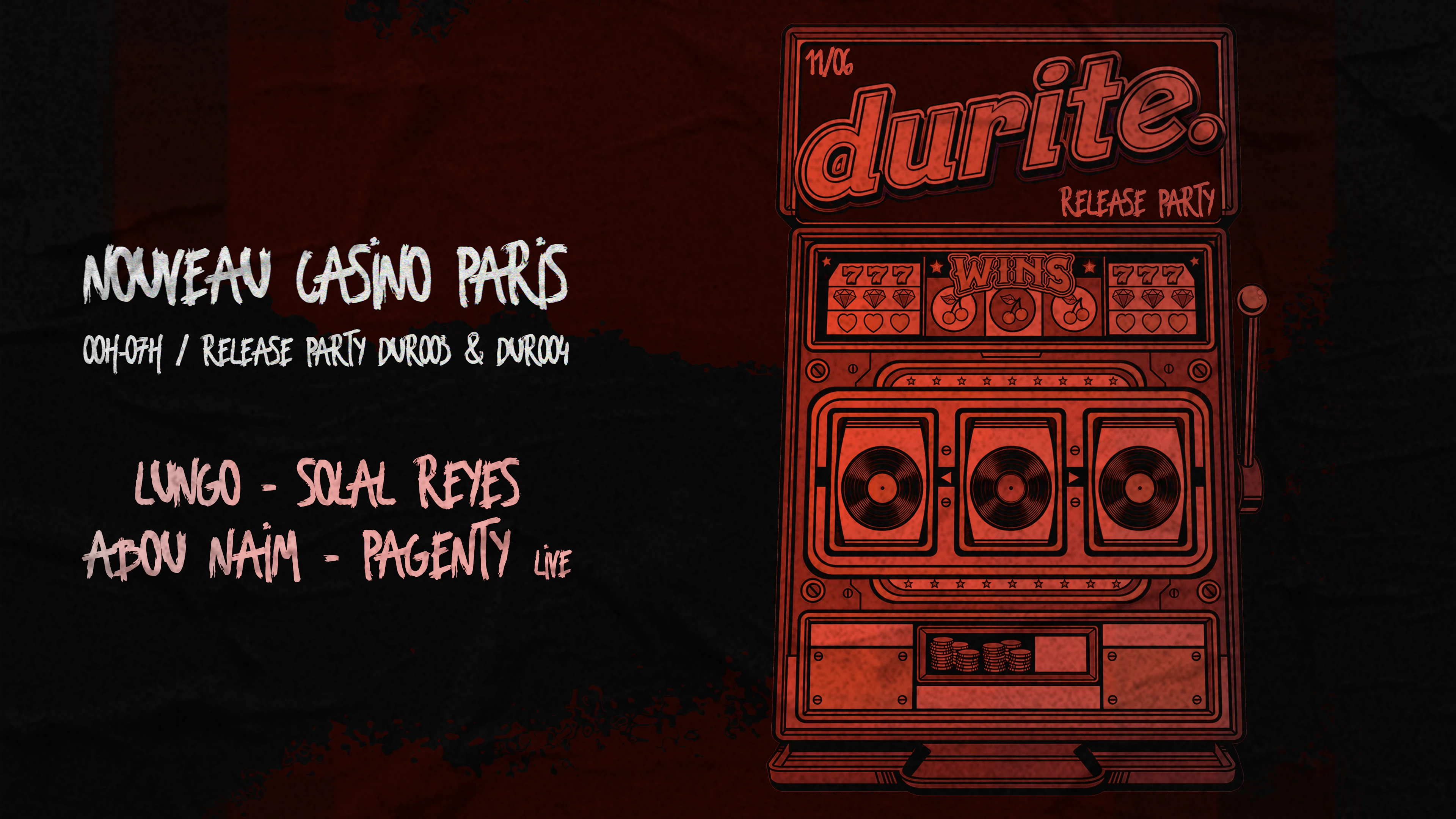 Durite. Release Party At Nouveau Casino Cover