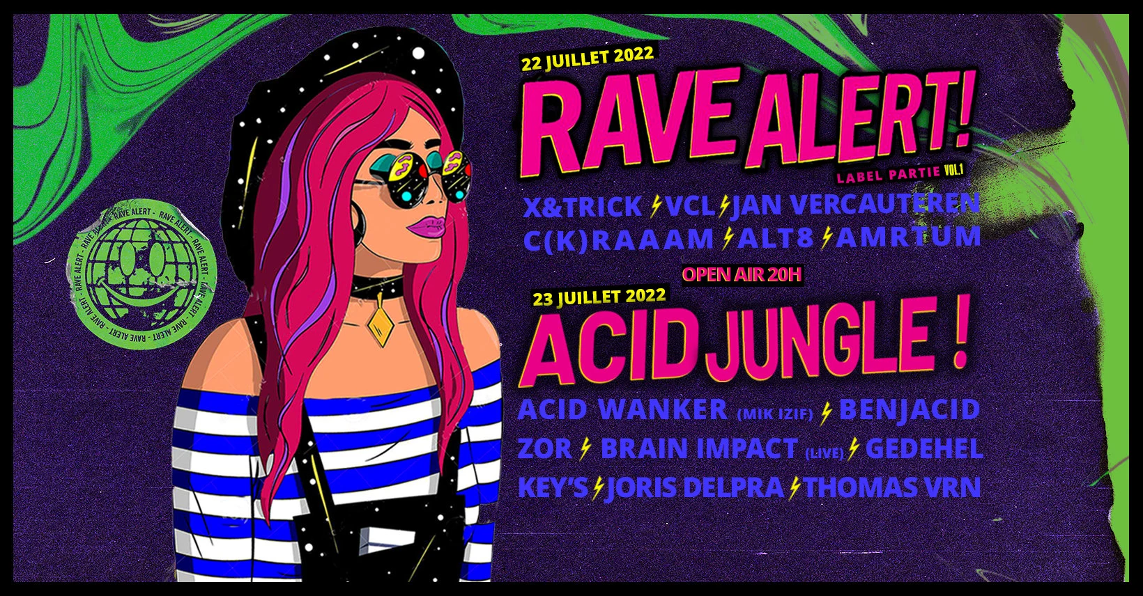 Acid Jungle / Rave Alert (Label Party) Cover