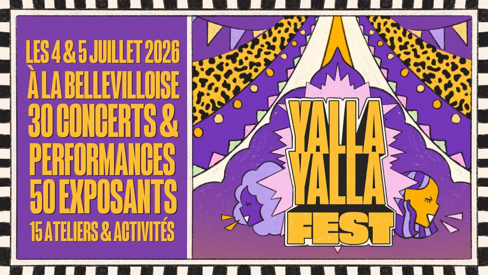 Yallä Yallä Fest - 04 & 05 Juillet 2026 Cover