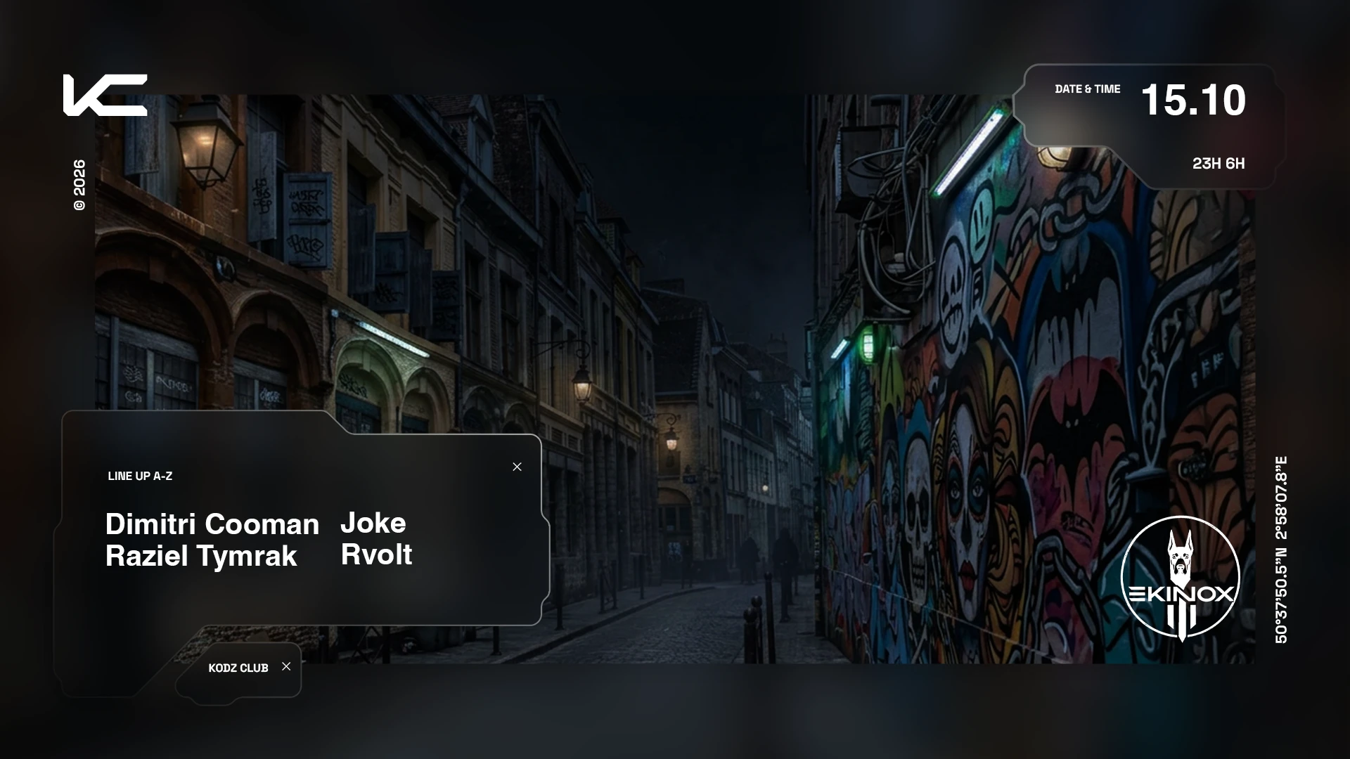 Ekinox Presents : Dimitri Cooman, Joke, Raziel Tymrak, Rvolt Cover