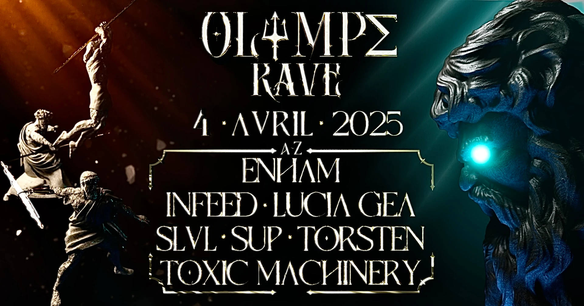 Olympe Rave - Titanomachie W/ Toxic Machinery, Infeed & More Cover
