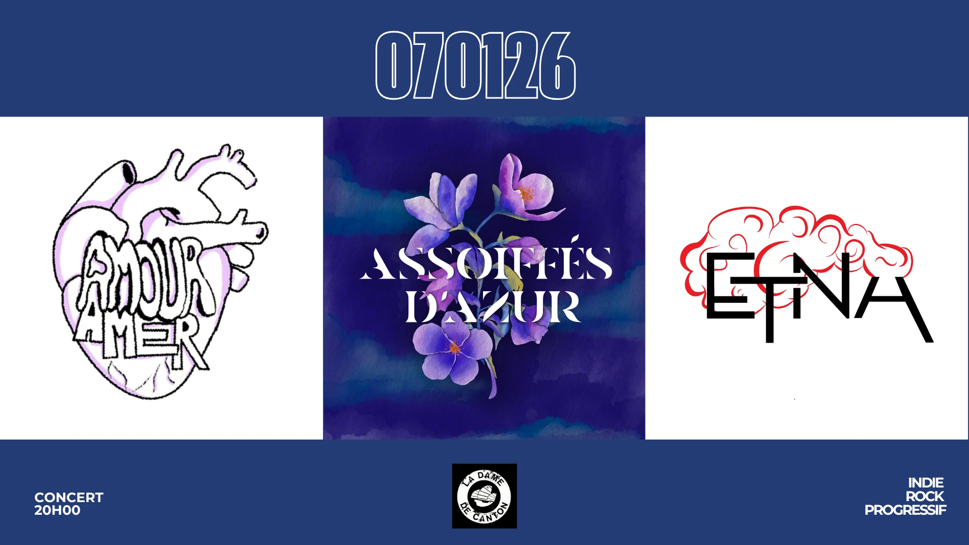 Annulation Concert // Etna X Assoiffés D'azur X Amour Amer Cover