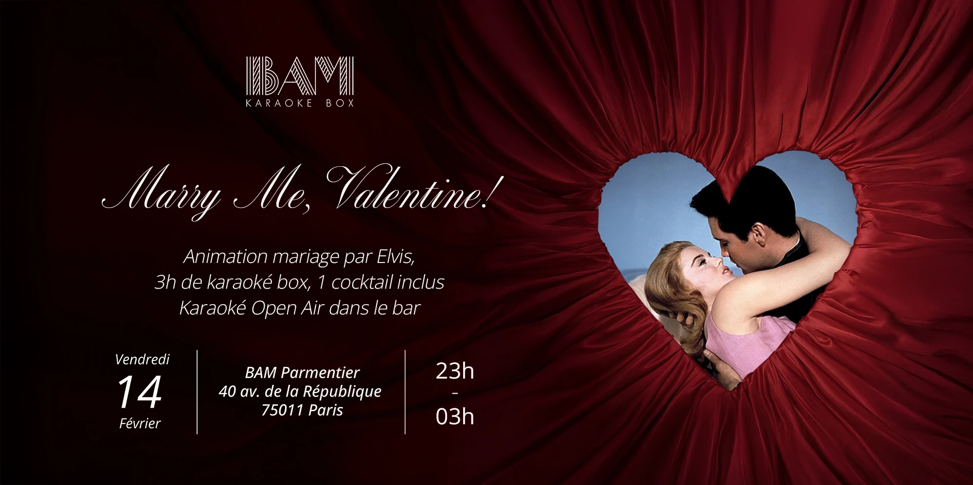 Marry Me, Valentine! - Bam Karaoke Box Cover