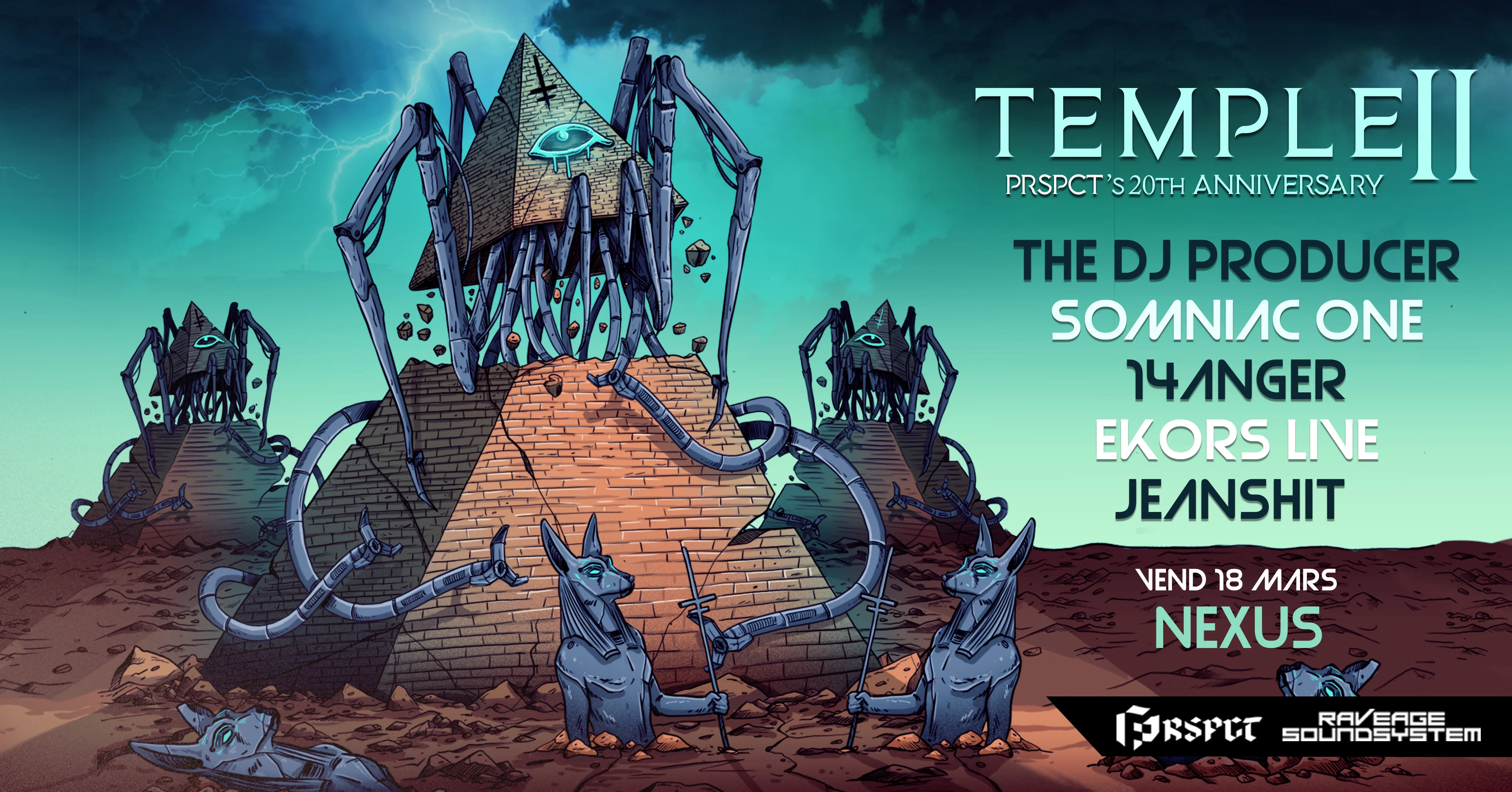 Temple II: Prspct's 20th Anniversary Dj Producer/Somniac One Cover