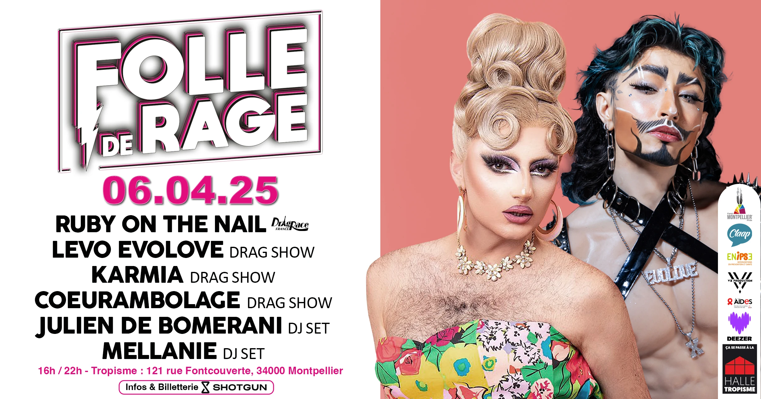 Folle De Rage X Halle Tropisme : Tea Dance & Drag ! Cover