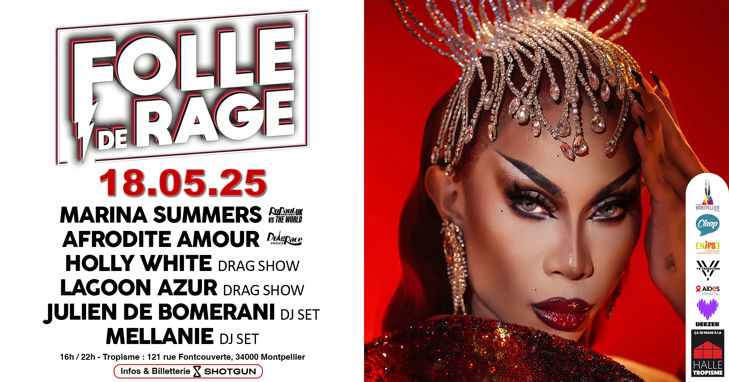 Folle De Rage X Halle Tropisme :Tea Dance & Drag ! Cover