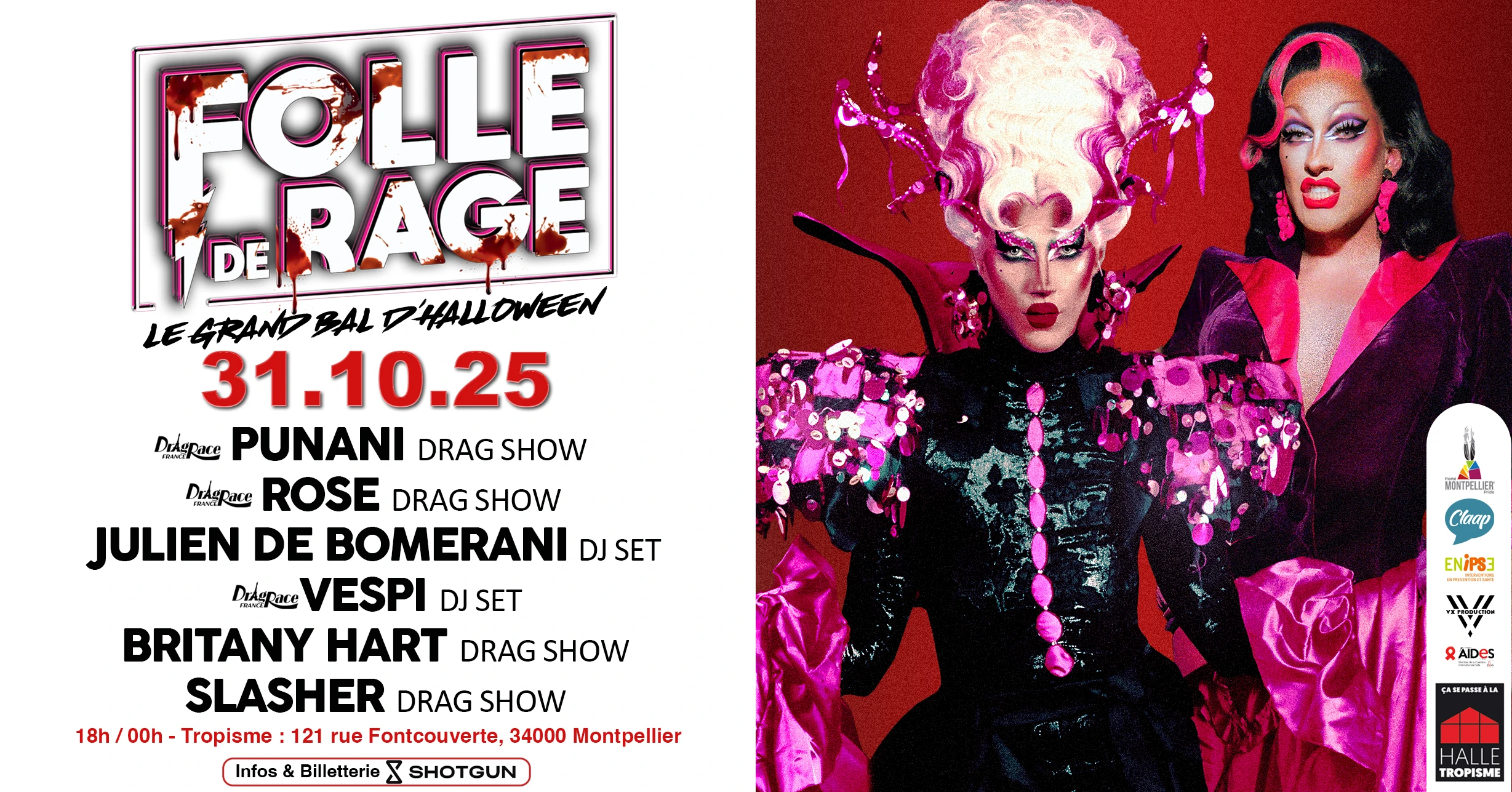 Folle De Rage X Halle Tropisme : Le Grand Bal D'halloween Cover