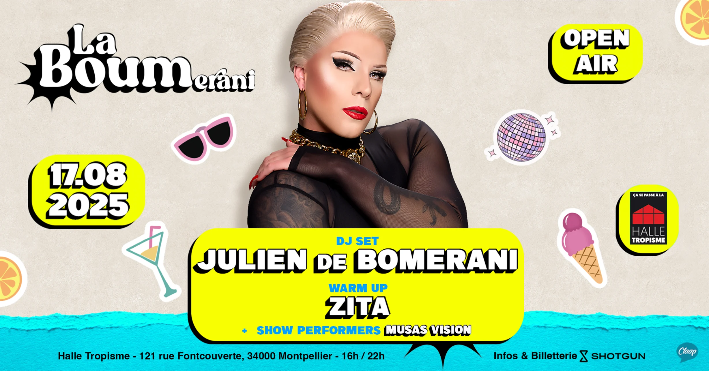 La Boum #2 X Tropisme - Julien De Bomerani Dj Set - Open Air Cover