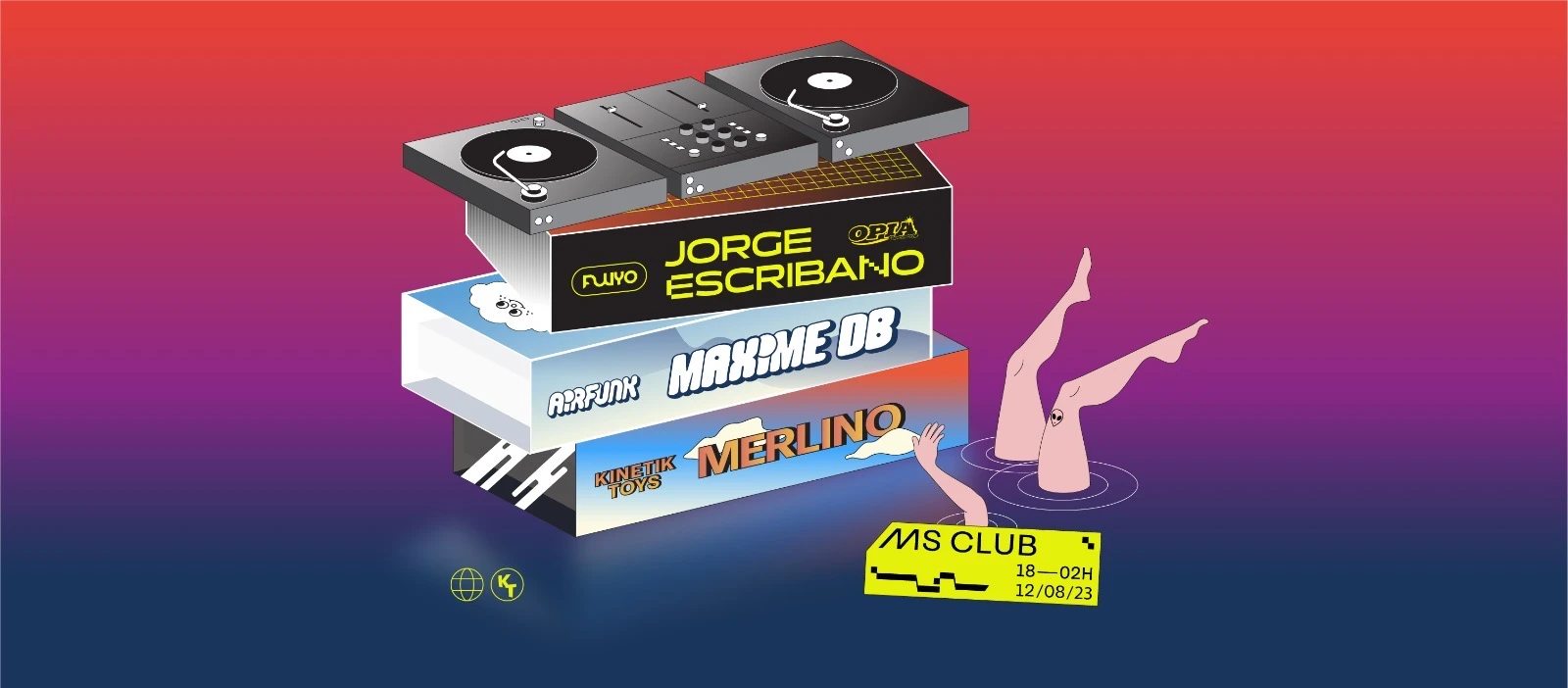 Kinetik Toys X Jorge Escribano X Maxime Db X Merlino @Msclub Cover