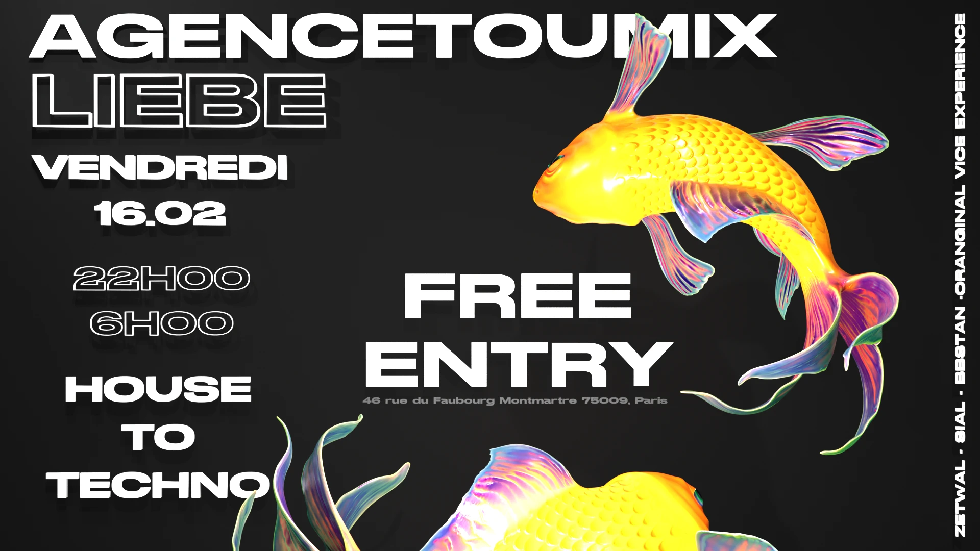 Koi No Yokan: Agencetoumix @ Liebe [House To Techno,Gratuit] Cover