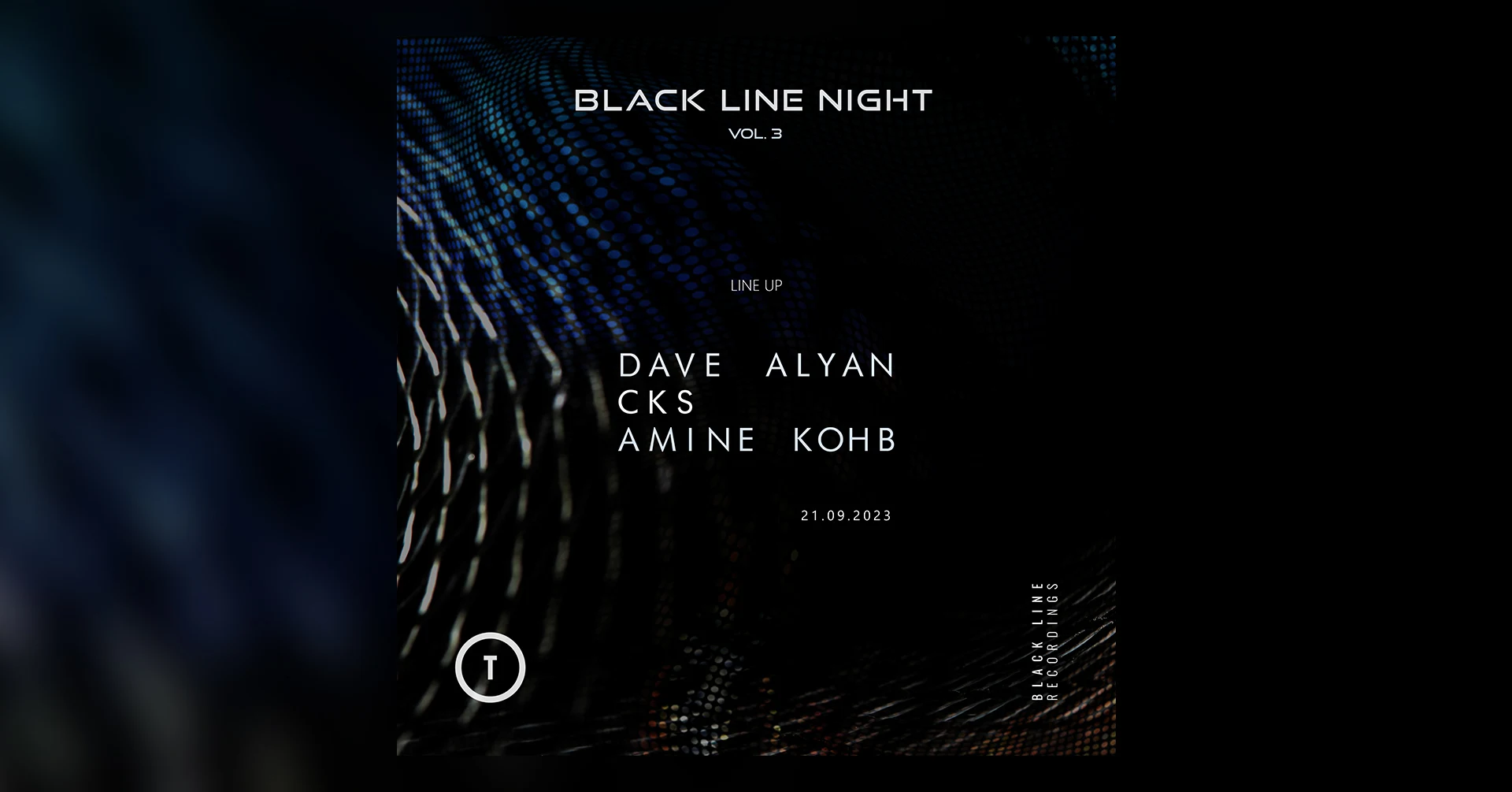 Black Line Night: Dave Alyan, Cks, Amine Kohb Cover