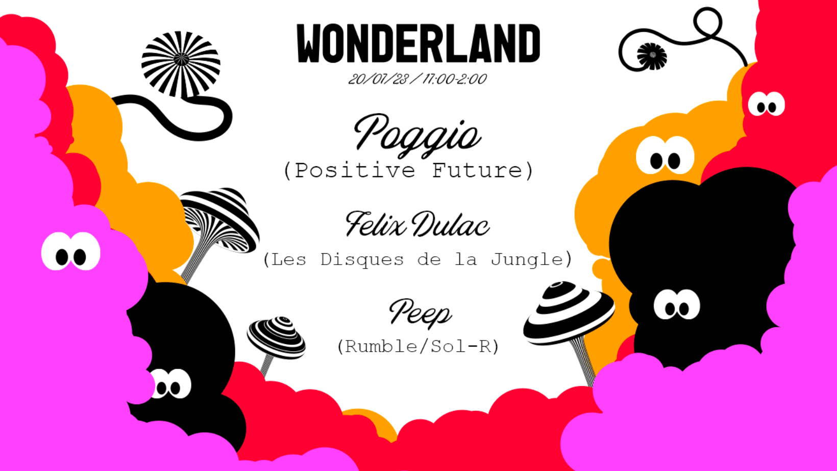 Wonderland : Poggio, Felix Dulac, Peep Cover