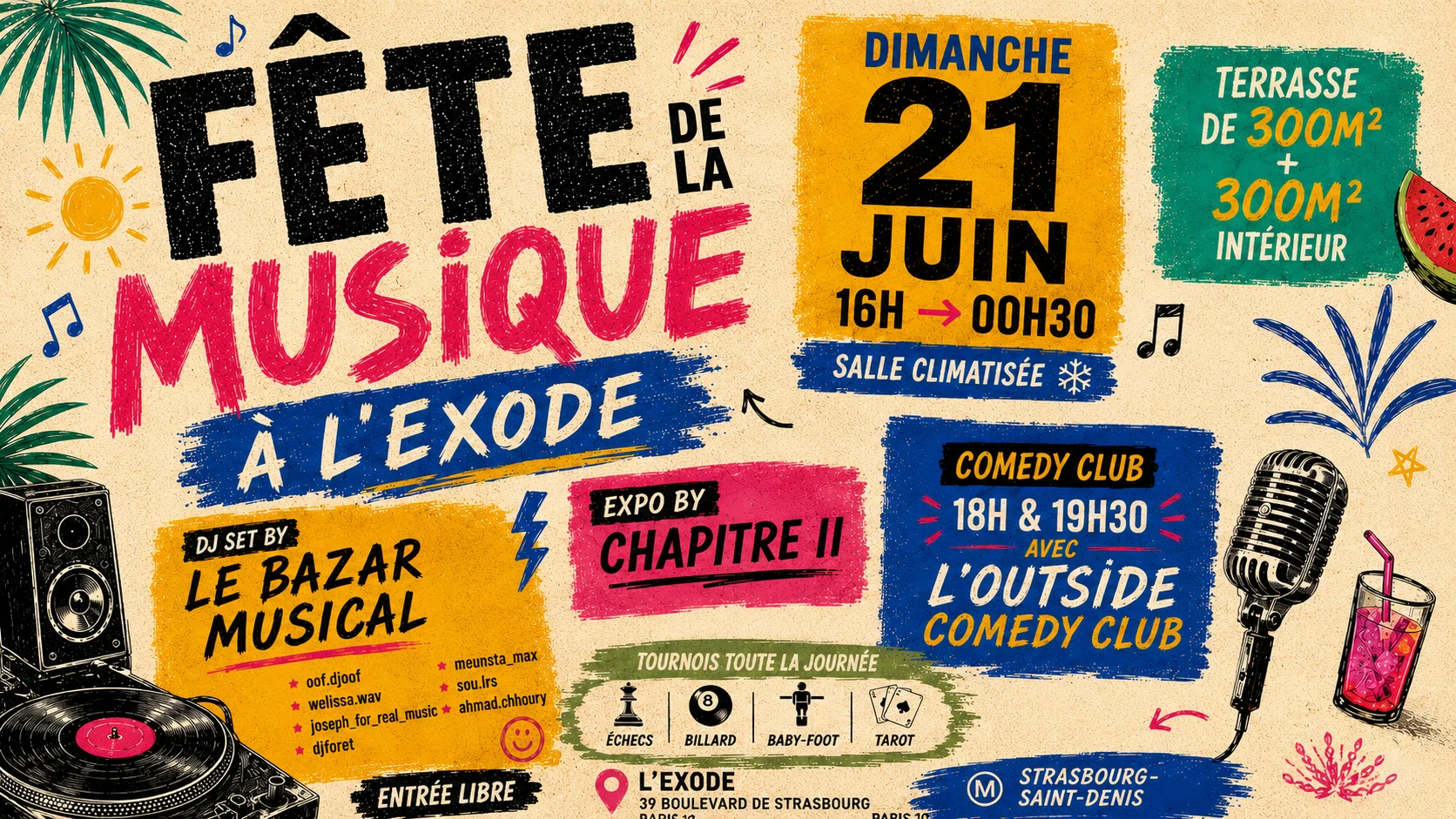L'exode X Fête De La Musique 2026 Cover