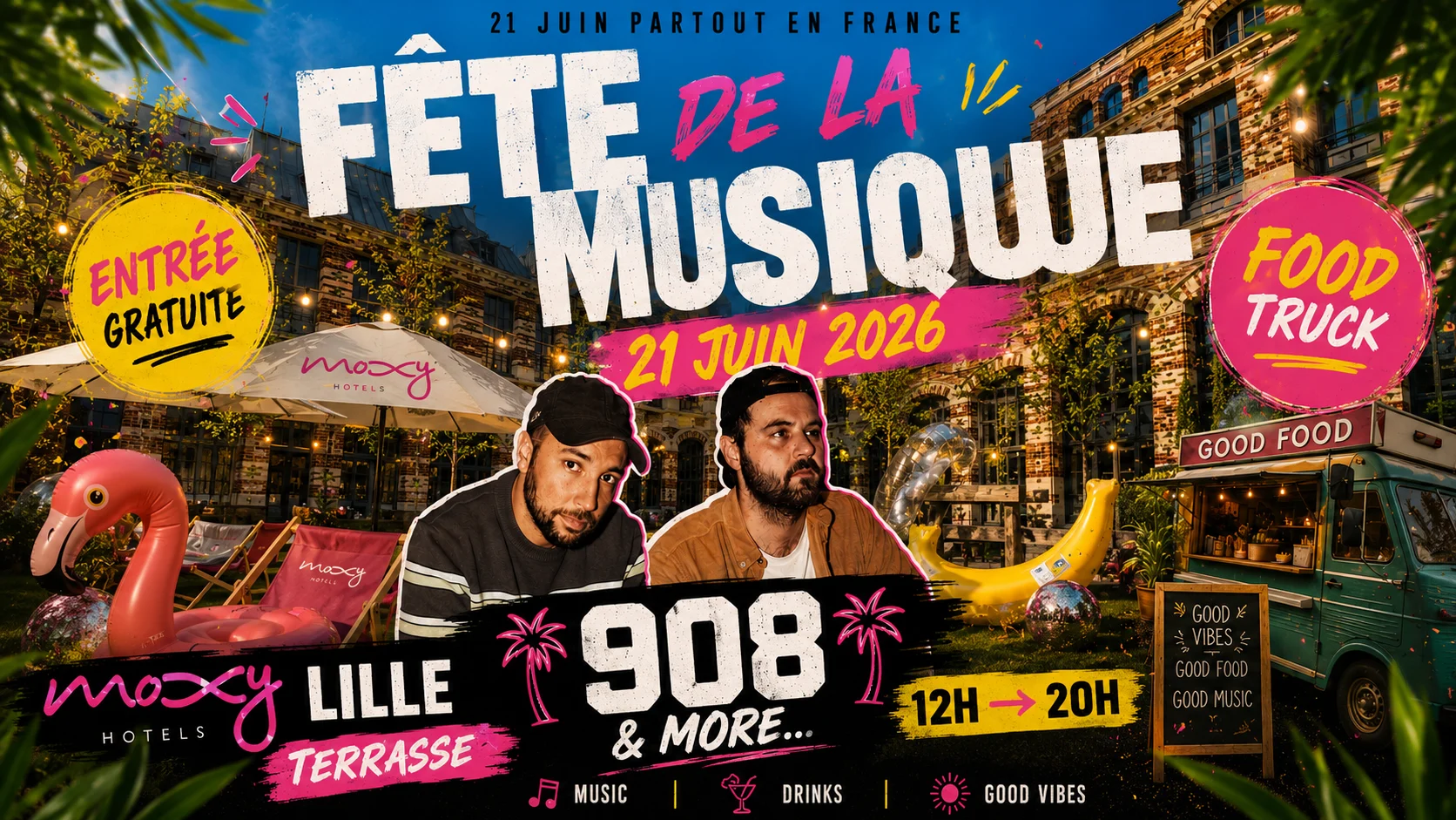 908 Open Air • Fête De La Musique • Moxy Lille Cover