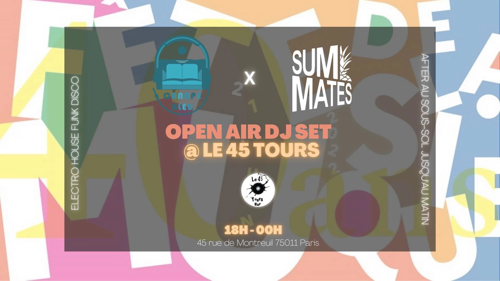 Fête De La Musique Open Air W/ Sum Mates & Canapé Bleu Cover