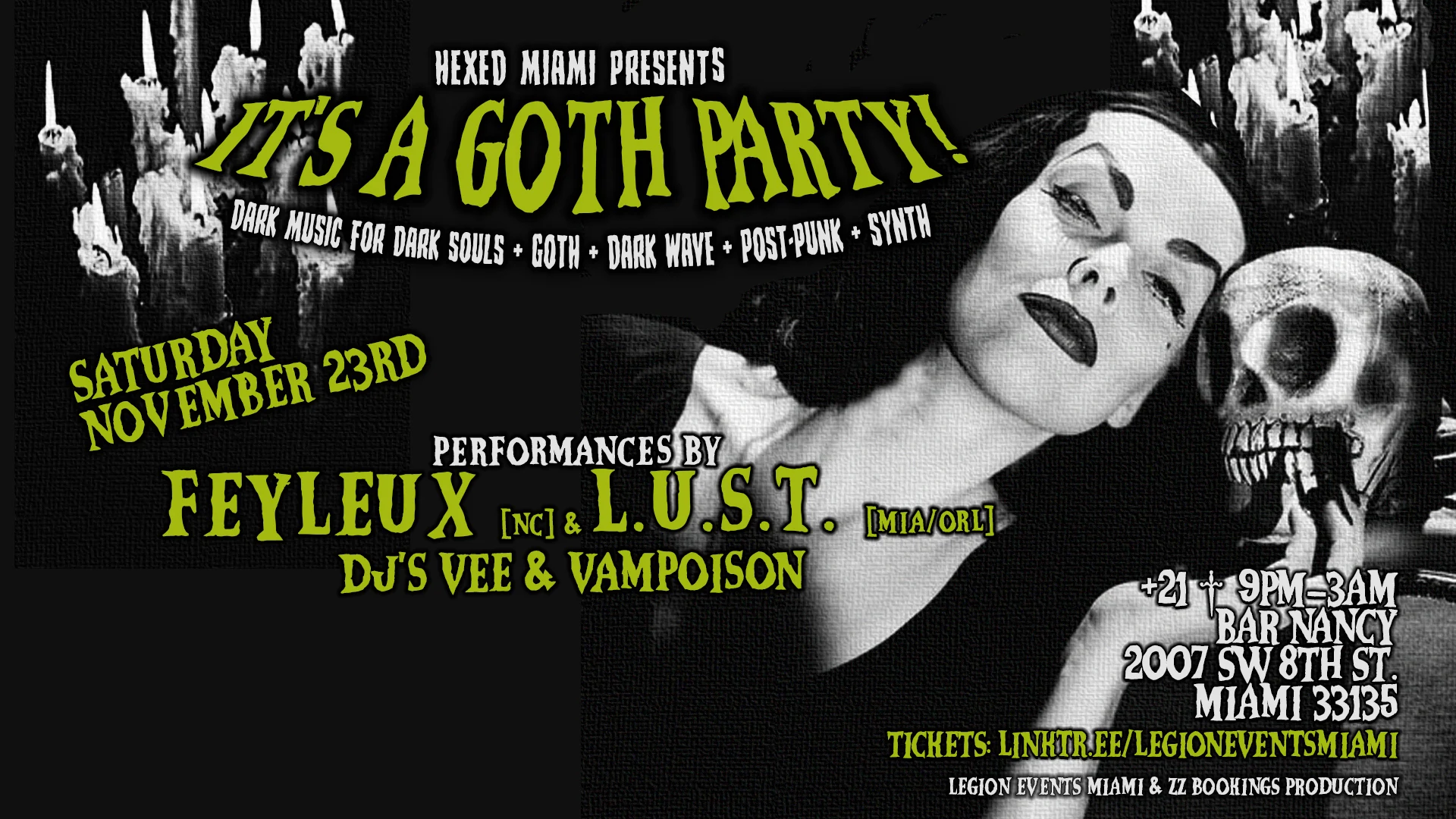 Hexed Miami "It's A Goth Party! " Cover