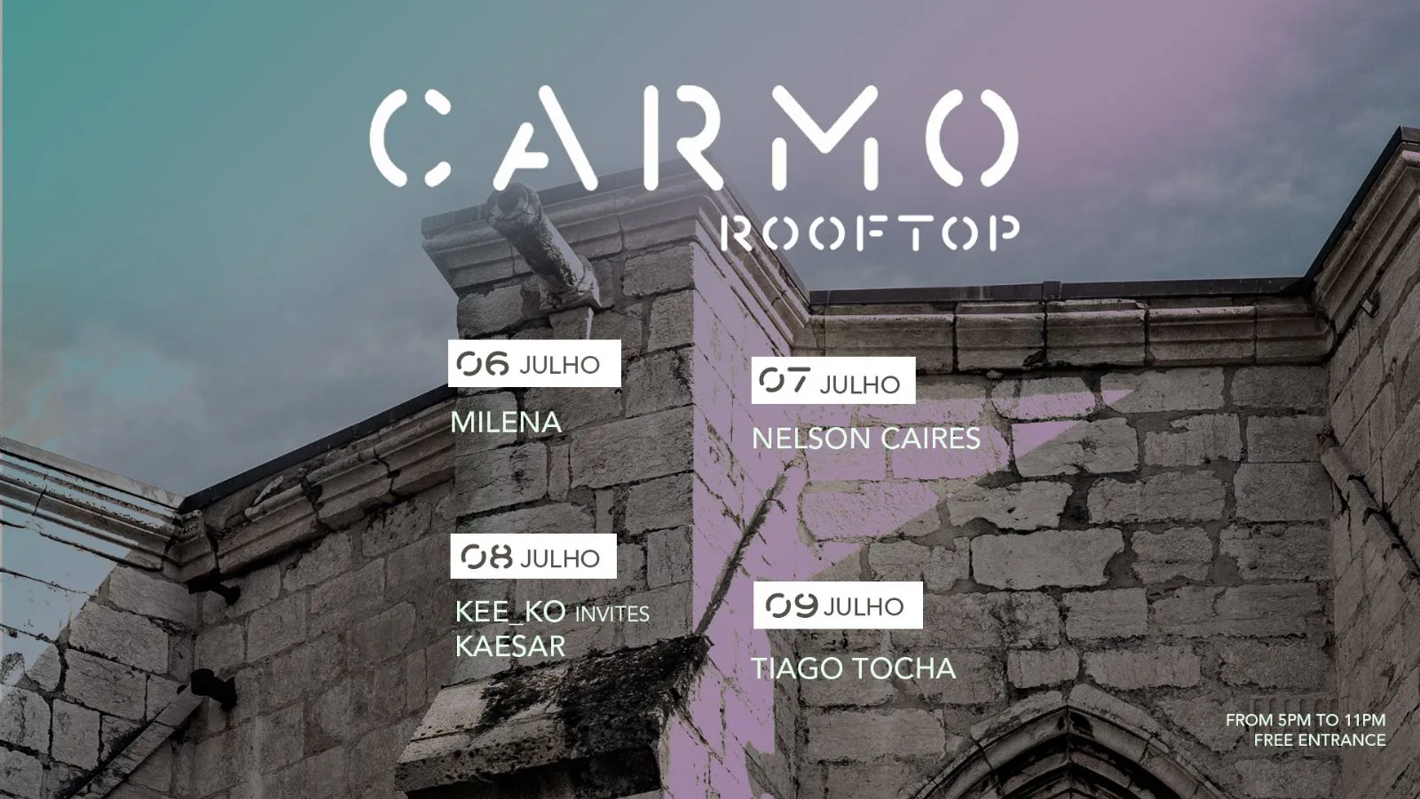 Electronic Dusk By Carmo Rooftop Cover