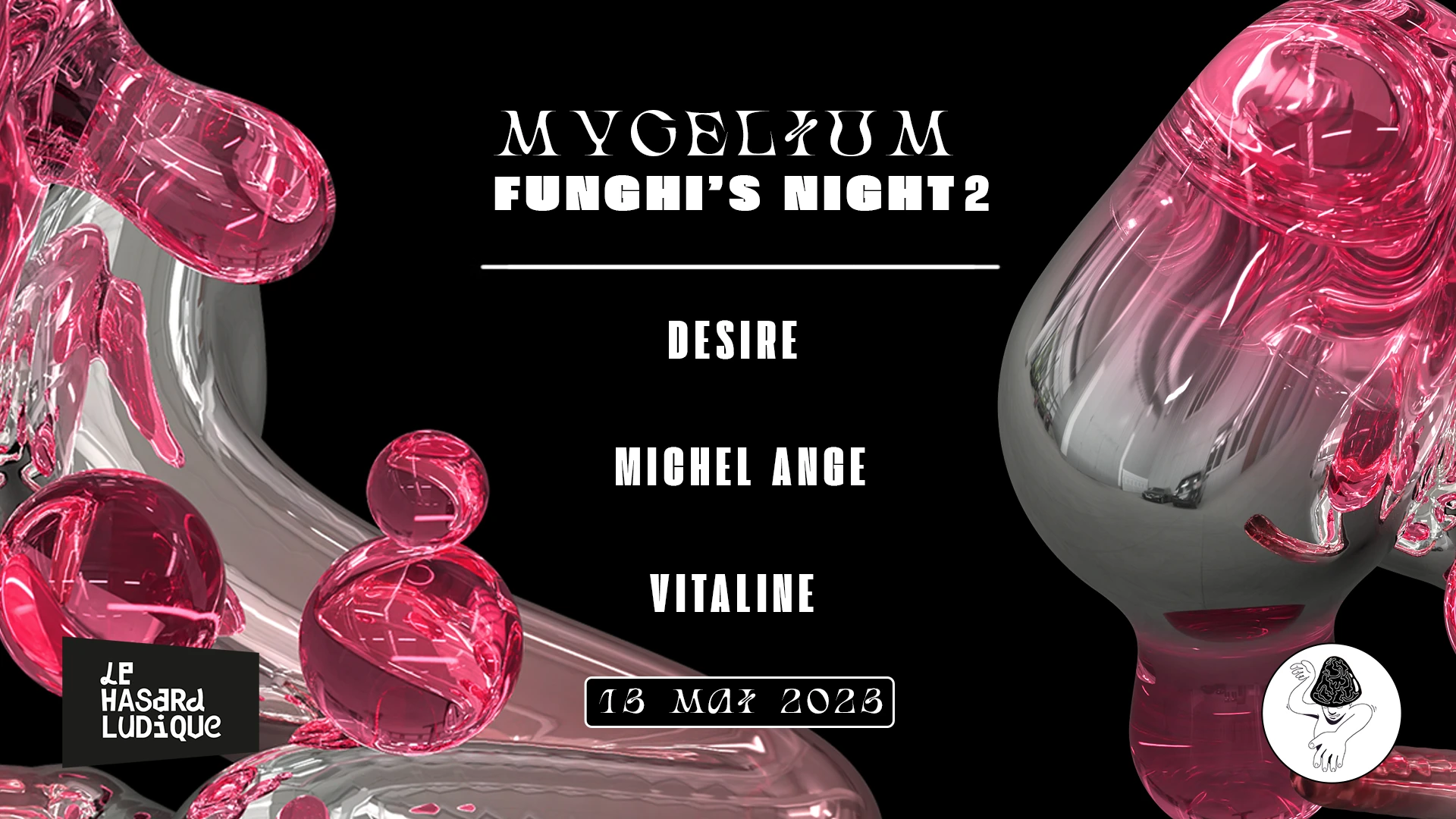 Mycelium's Funghi Nights #2 W/ Desire, Michel Ange, Vitaline Cover