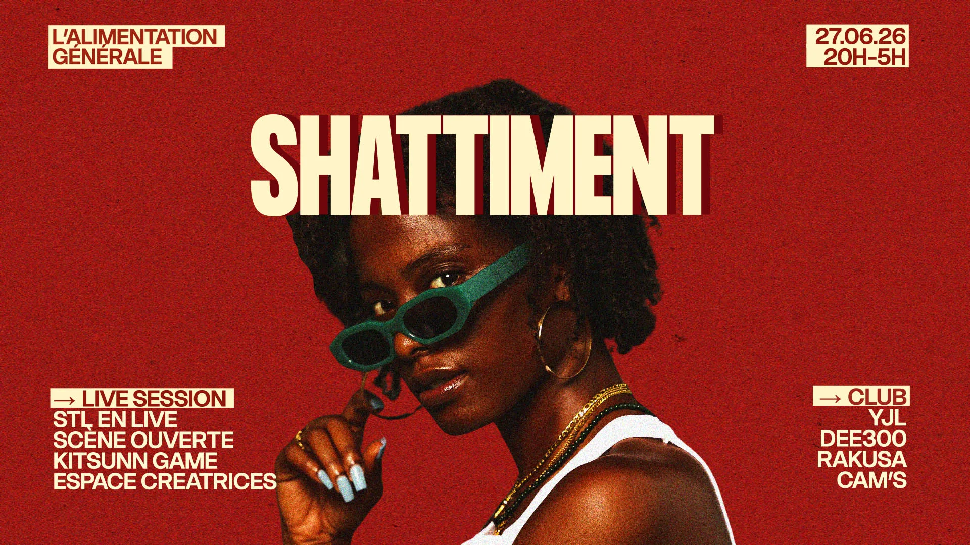 Shattiment : Live & Club Cover