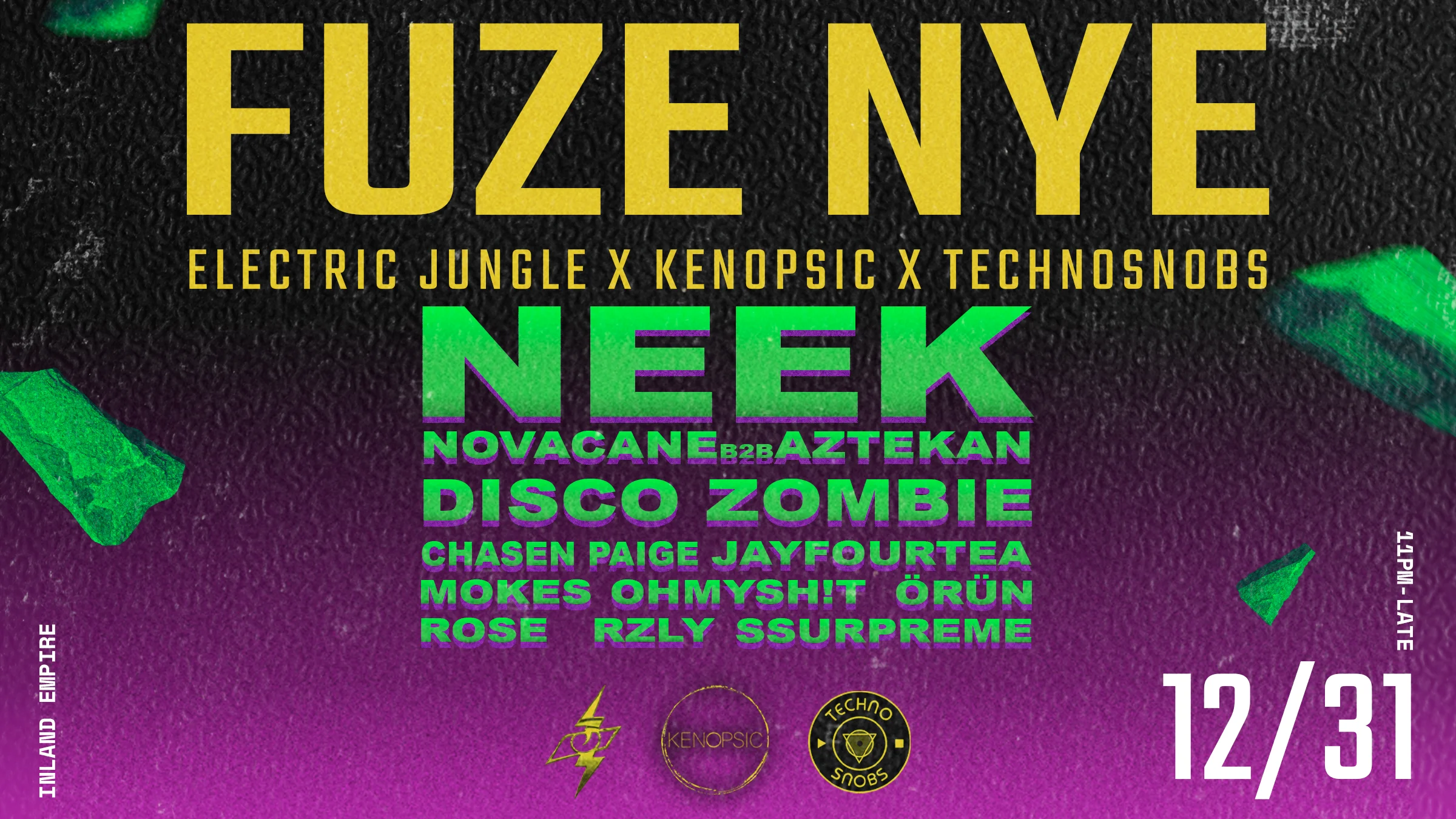 Fuze Nye: Electric Jungle X Kenopsic X Technosnobs Cover