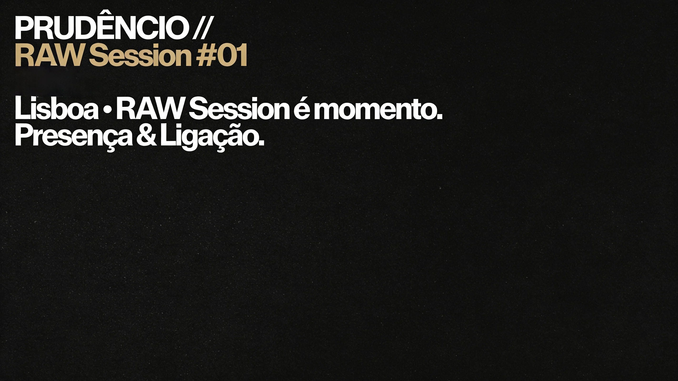 Prudêncio // Raw Session Cover