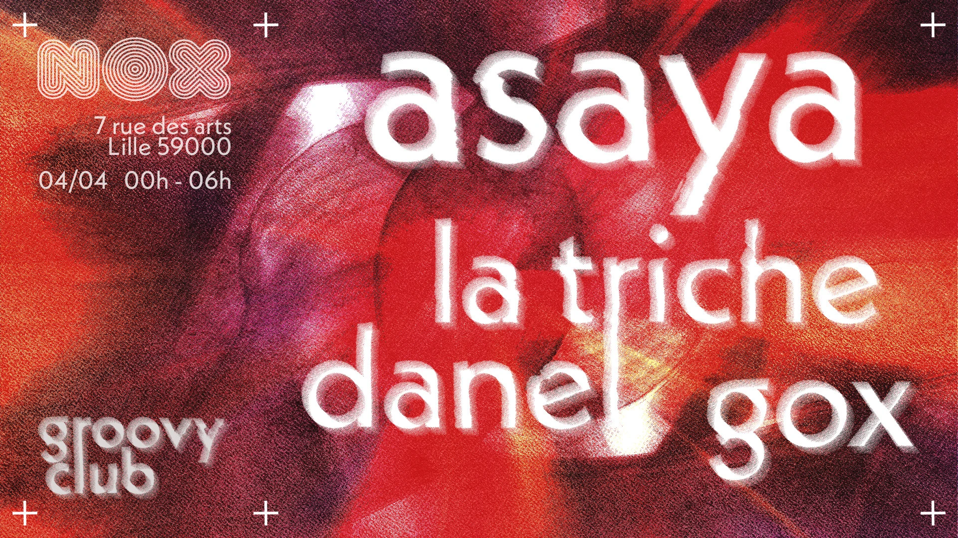 Groovy Club Invite Asaya Cover