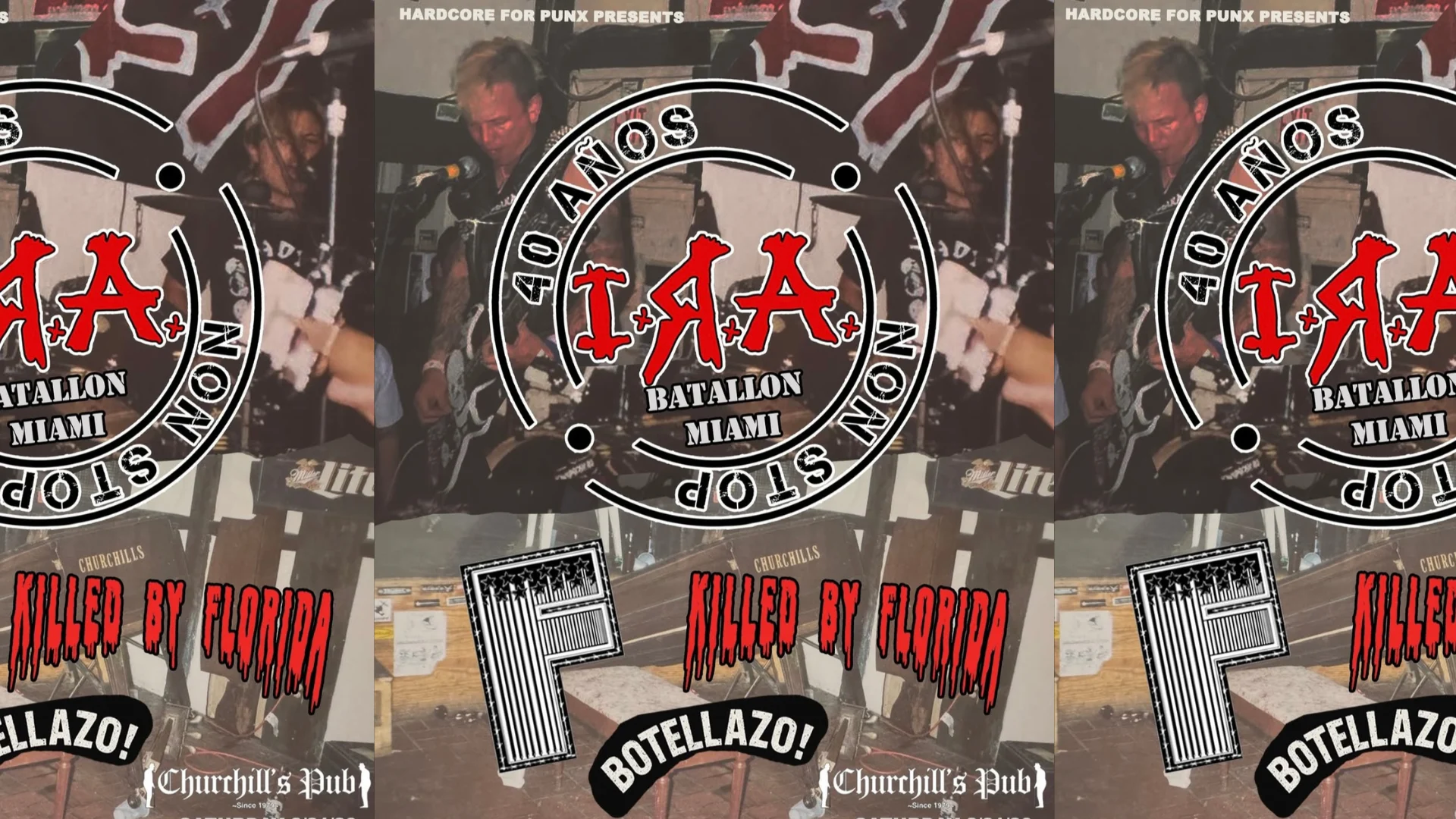 I.R.A (Colombia), Killed By Florida, Botellazo, F Cover