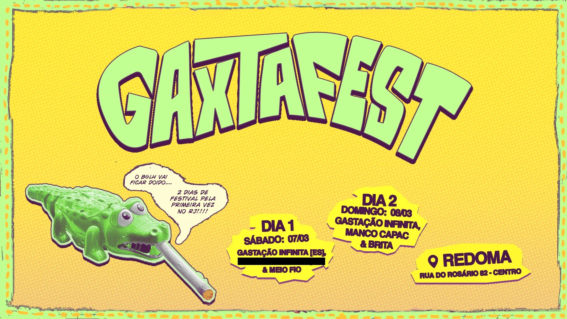Sábado 07/03 - Gaxtafest No Redoma Cover