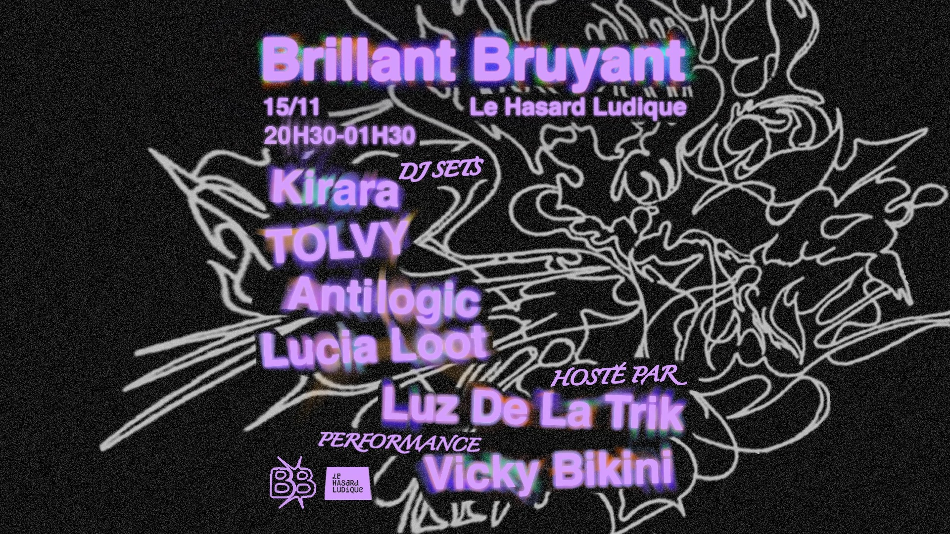 Brillant Bruyant - Soirée Queer Bass Music Cover