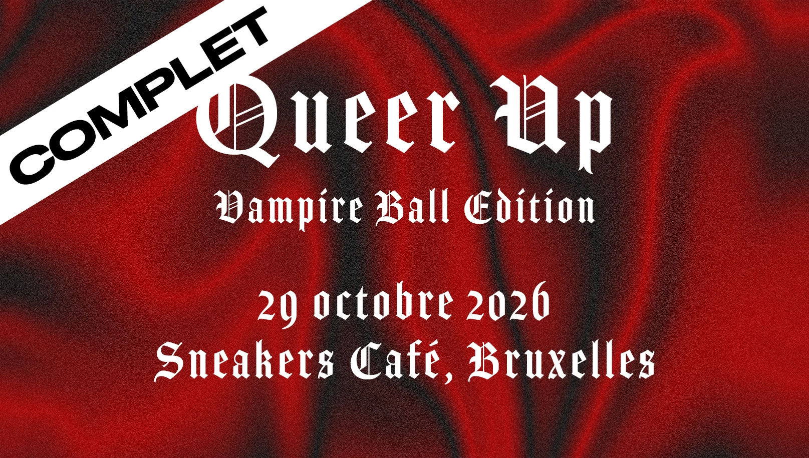Queer Up : Vampire Ball (Soirée Lesbienne Et Queer) Brussels Cover